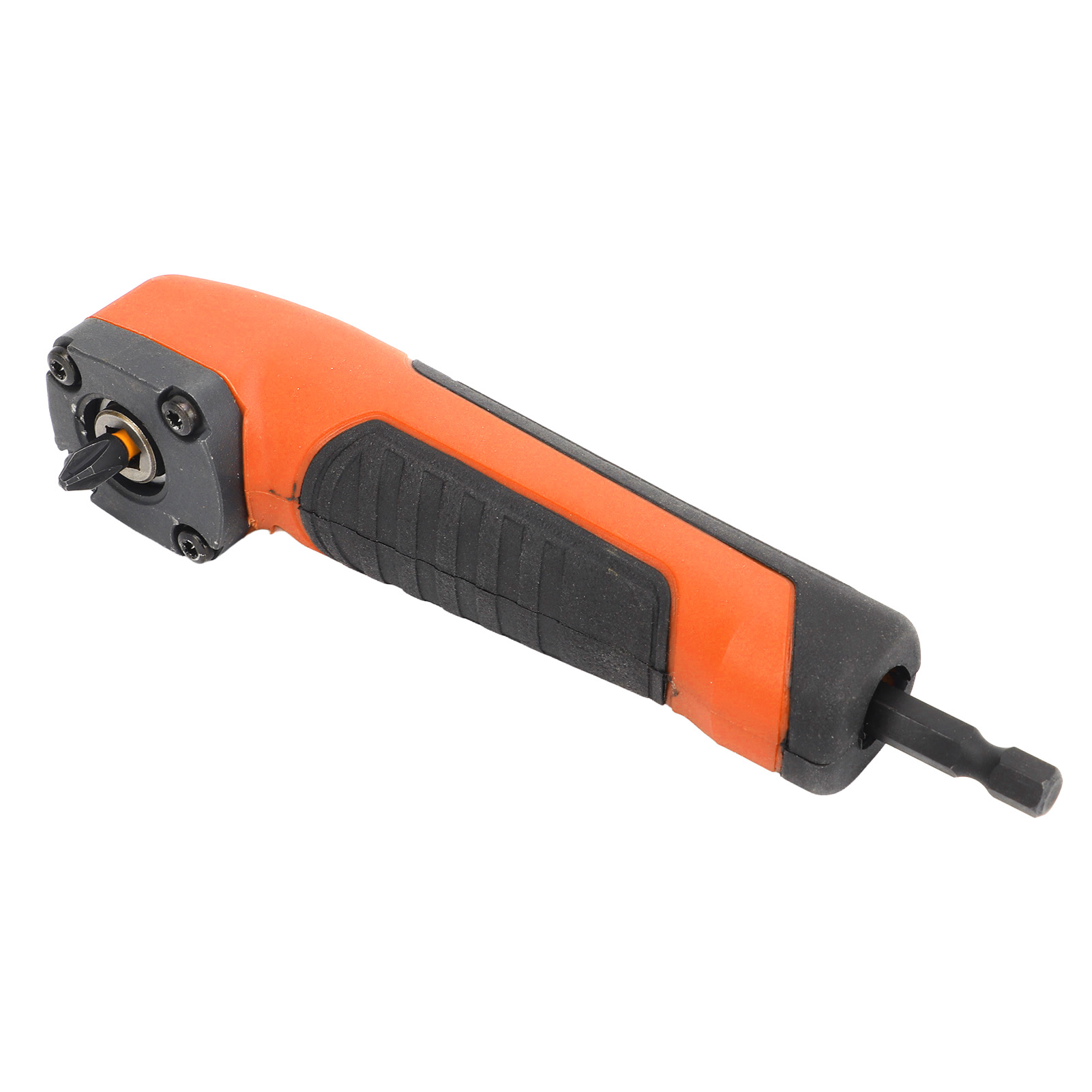 Winkelbohradapter, Sechskantfutter, Abgewinkelter Elektroschraubendreher, Orange Magnetbits, Zubehörset.