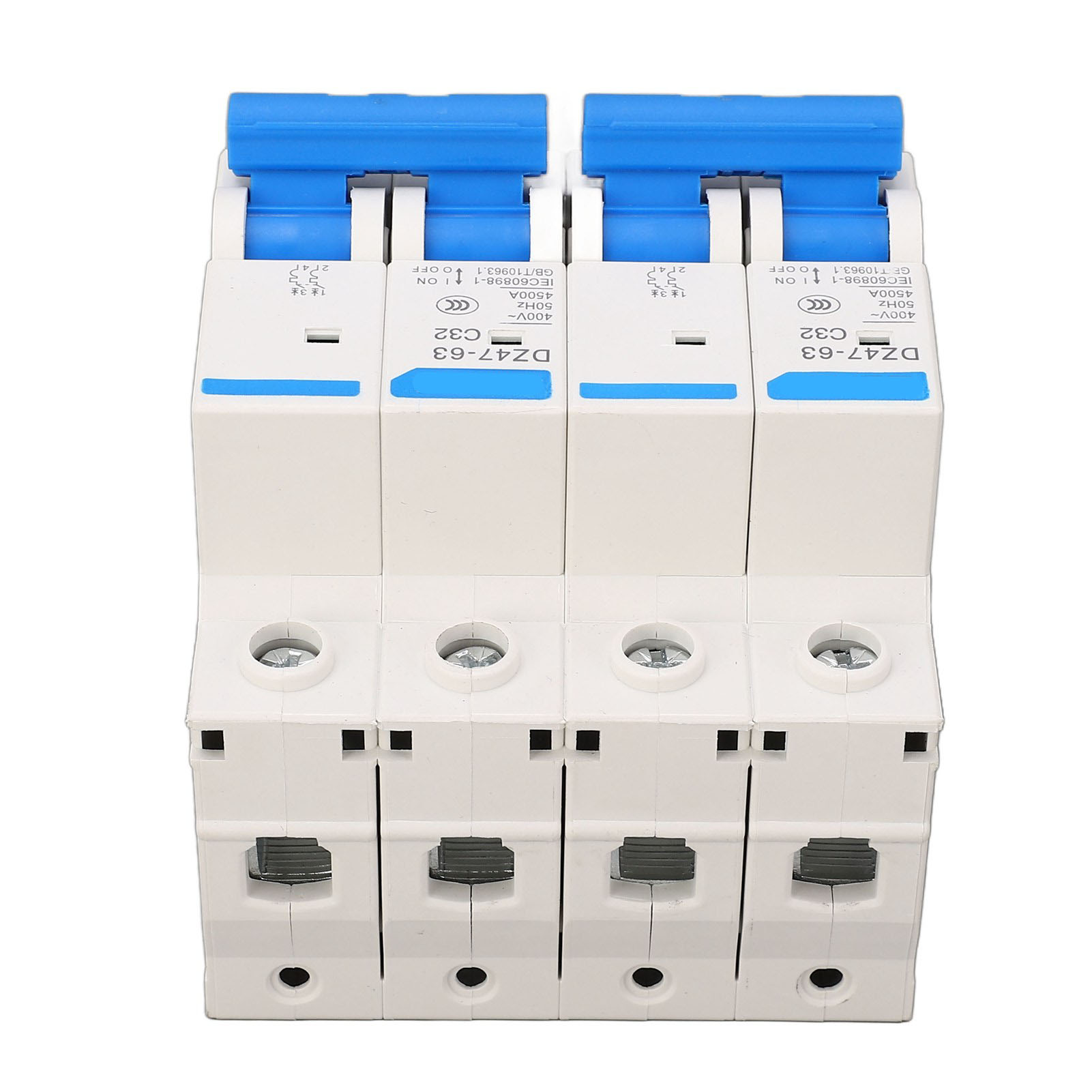 Modularer 2p 32a 400v Leistungsschalter, Din-schienen-lasttrennschalter, Schutzschaltung, Trennschalter, Schienenmontage, 2-polig, 32 Ampere.