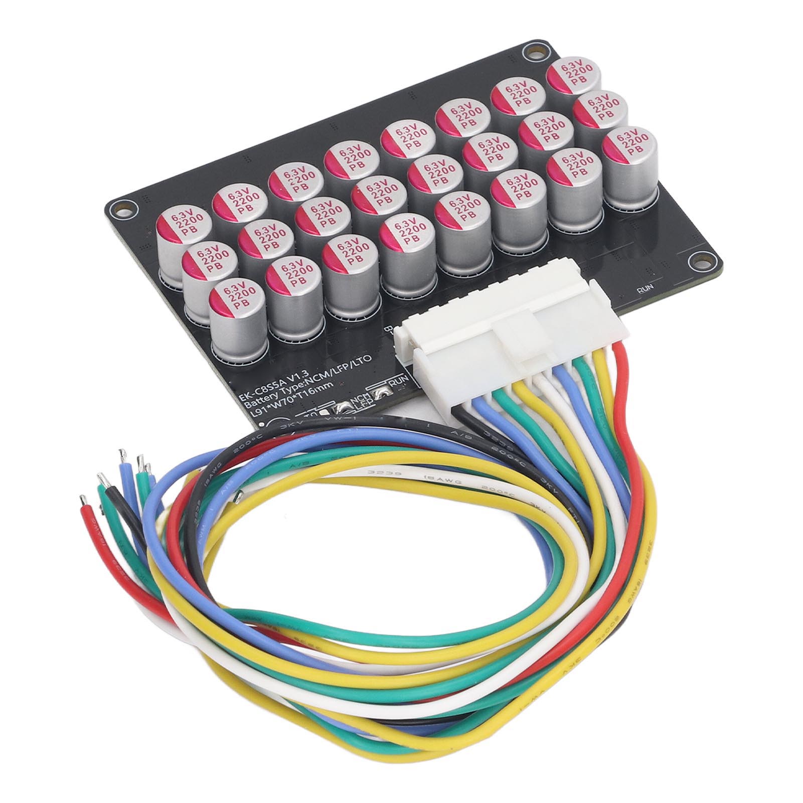 Aktiver 5a-batteriebalancer, 6s- Bis 8s-spannungsausgleicher Für Lfp-, Lipo- Und Lto-lithium-akkus, Komplettpaket