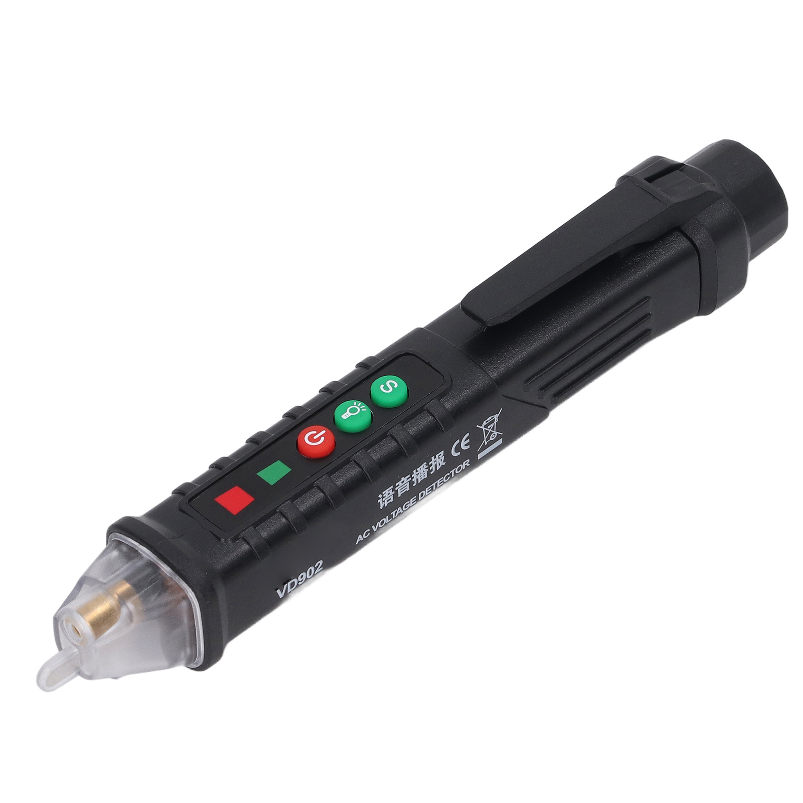 Berührungsloser Wechselspannungsprüfer, Phasen- Und Neutralleiterdetektor, Taschenvoltmeter Mit Sprachausgabe, Kabelbruchortungsgerät.