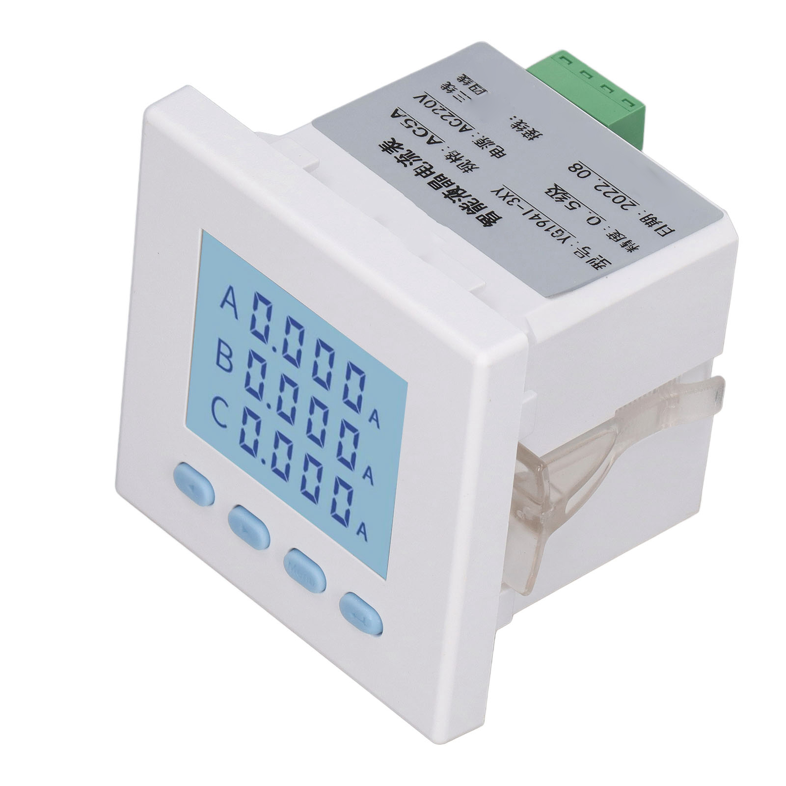 Dreiphasen-digital-energiezähler-tester Mit Intelligentem Lcd-display Zur Anzeige Des Stromverbrauchs (ac 220 V, 5 A)