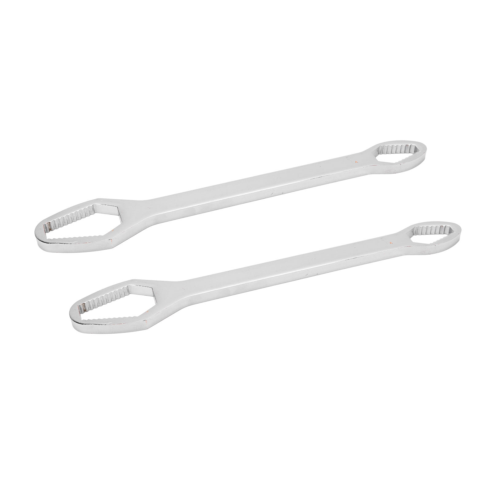 260 Mm Universal-doppel-schraubenschlüssel Aus Legiertem Stahl, Selbstsichernd, 2er-set, Multifunktions-wartungswerkzeug, Verzinkt Und Poliert