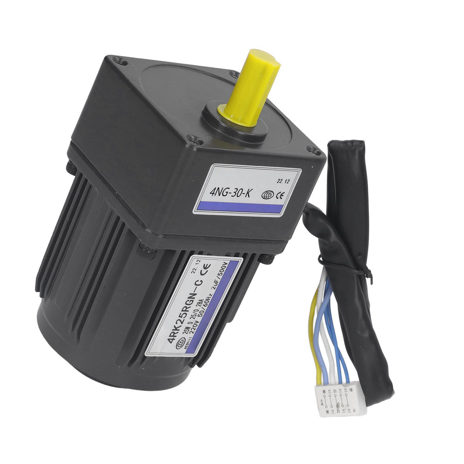25w Ac220v Reversibler Motor, Einstellbare Drehzahl 41 U/min, Übersetzungsverhältnis 1:30, Hochfeste Legierung, Leise Und Hitzebeständig.