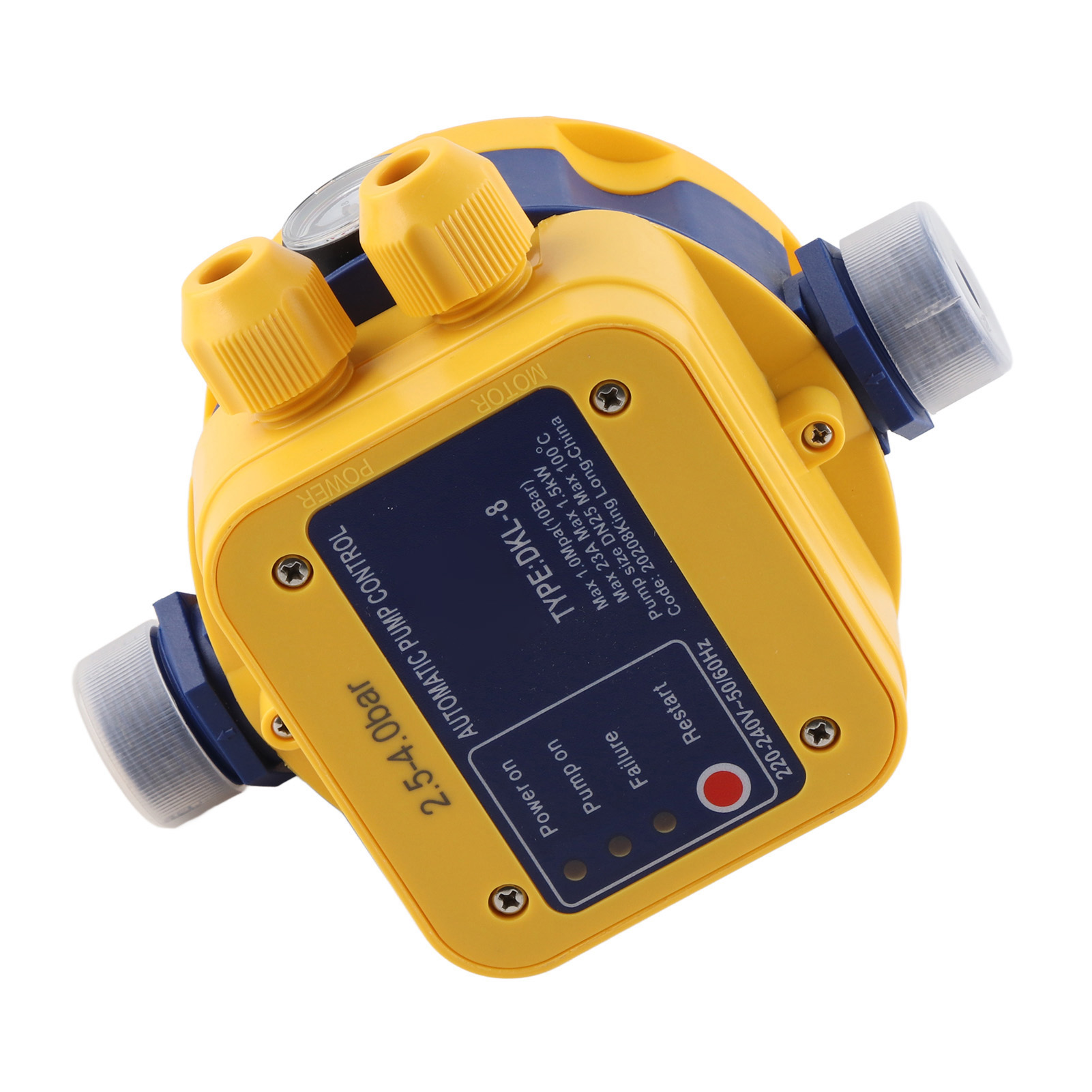 Automatischer Druckschalter Für Wasserpumpe, Durchflussregler 2,5–4,0 Bar, Elektrischer Schütz 220–240 V, Einstellbare Pumpensteuerung