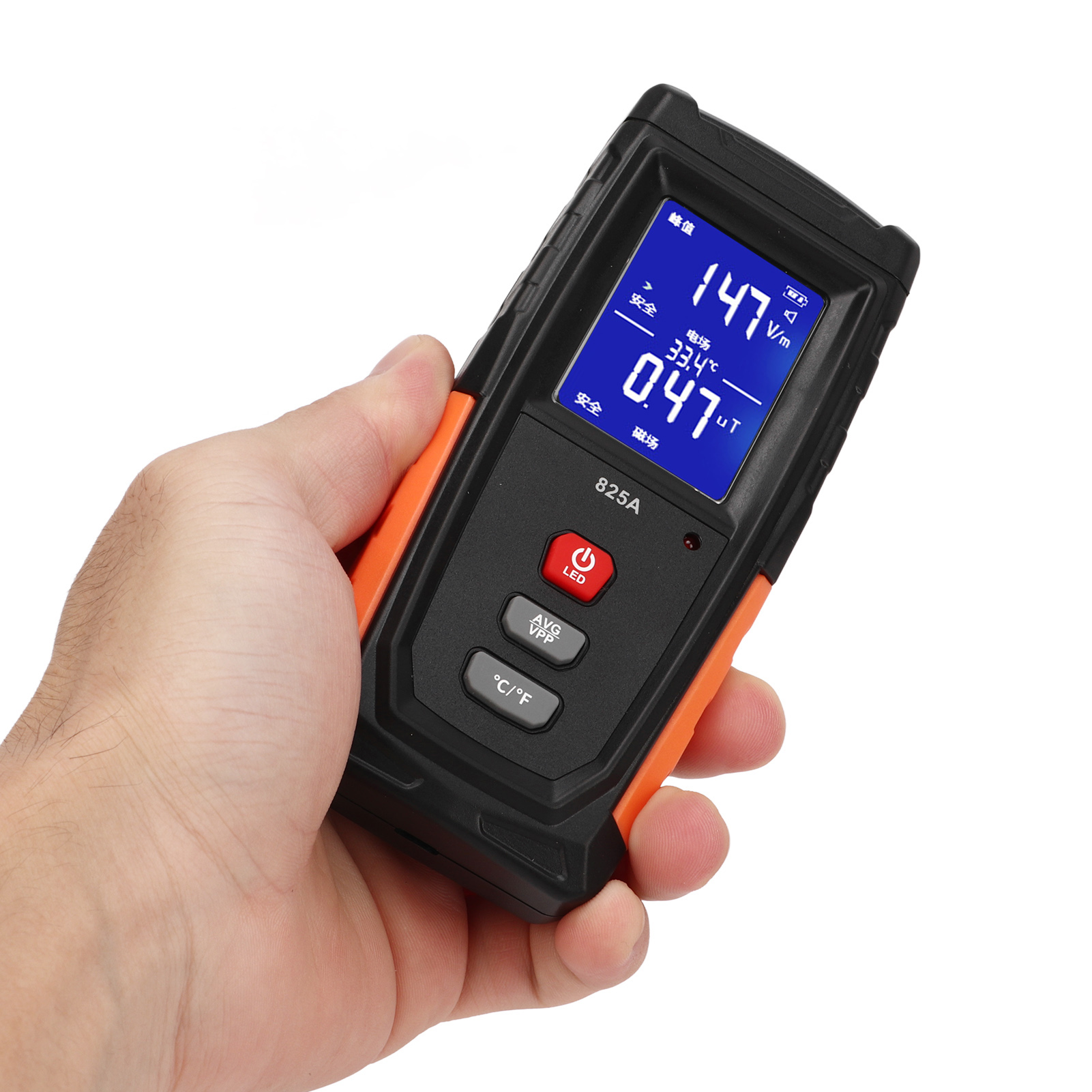 Tragbarer Elektromagnetfeld-detektor Mit Farb-lcd-bildschirm, Digitales Emf-feldmessgerät Für Zuhause, Büro Und Reisen