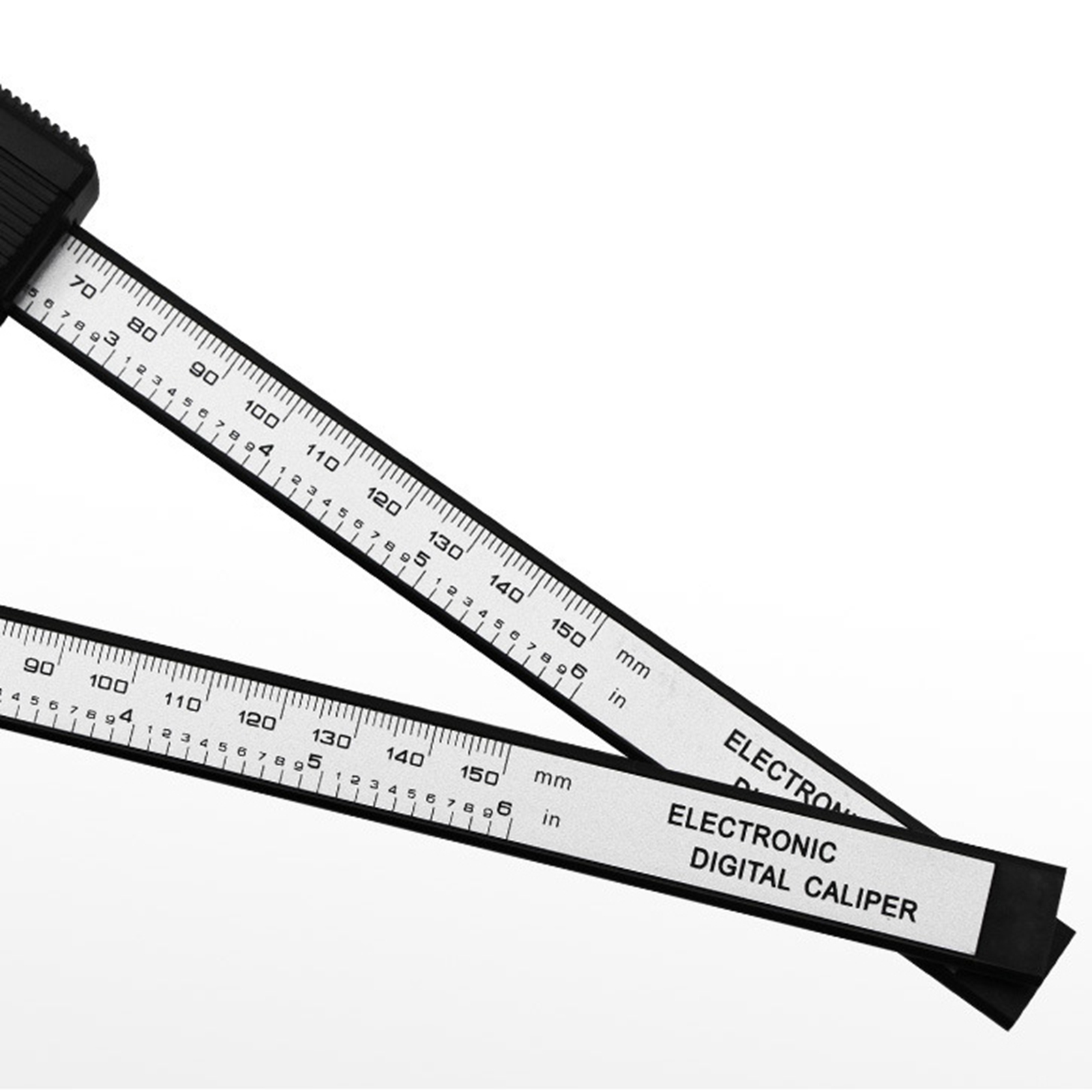 Elektronischer Digitaler Messschieber 0–150 Mm, Wasserdicht, Hochpräzises Lcd-display, Gut Ablesbar, Robust, Professionelles Messinstrument, Schwarz