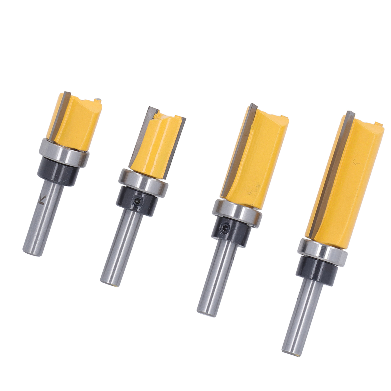 8-mm-bündigfräser, 4er-set Holzfräser, Rundschaft, Für Feinschnitte, Fräswerkzeug Für Holzbearbeitung Und Heimwerkerprojekte.