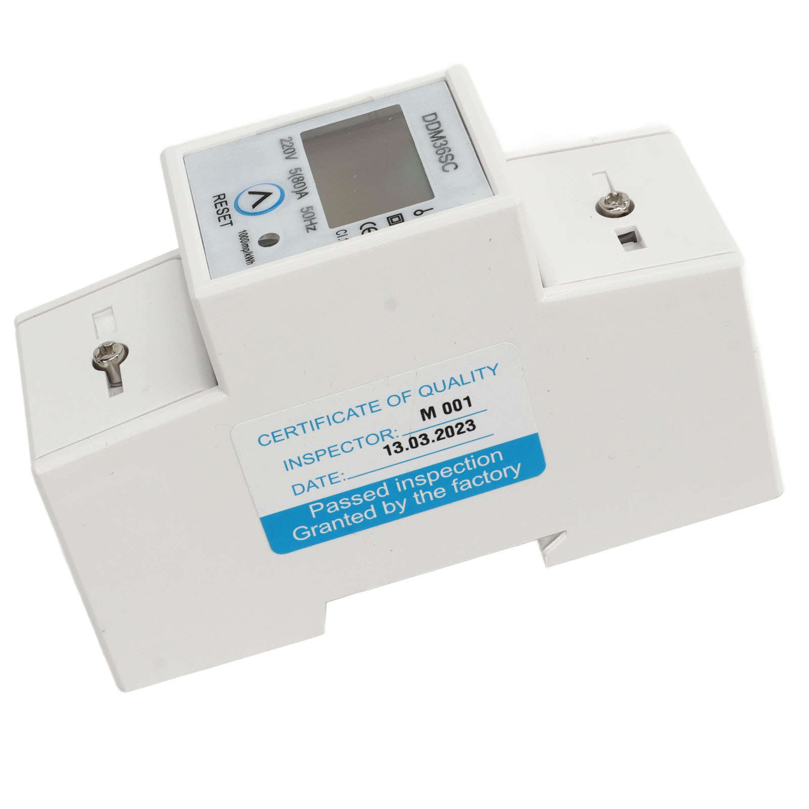 Einphasiger 2p Din-schienen-stromzähler, Lcd-anzeige, Gesamtenergiemessung, Dc220v 5-80a, Verbrauchszähler Für Schaltschränke.
