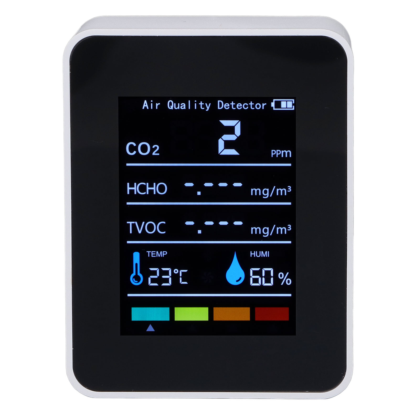 Weißer Infrarot-co2-detektor, Präzise Echtzeitmessung Von Kohlendioxid, Temperatur, Luftfeuchtigkeit Und Luftqualität, Überwachung