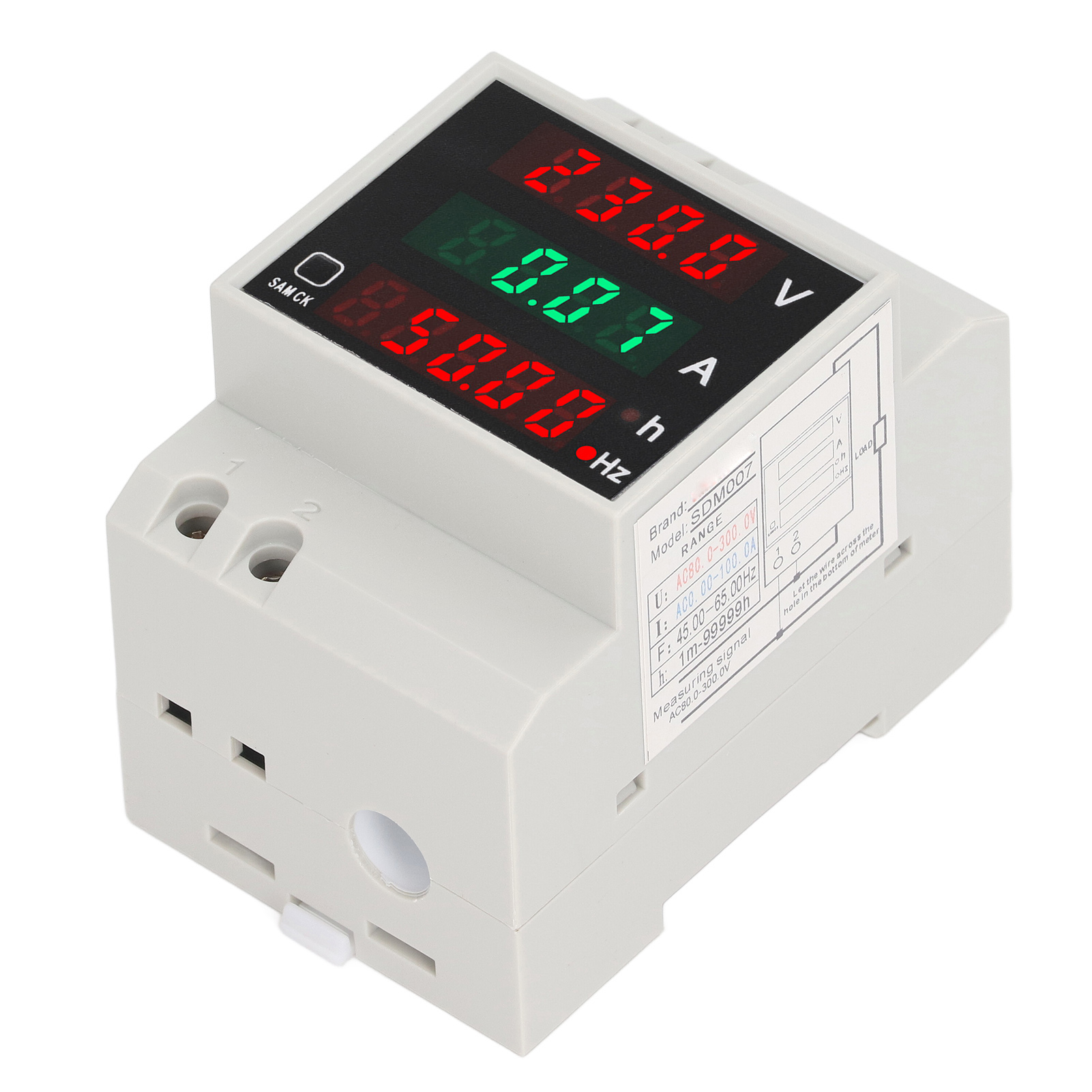 Digitaler Einphasen-stromzähler 80-300v 100a, Verbrauchsmesser, Amperemeter, Voltmeter, Wechselstrom-wattmeter, Leistungs- Und Spannungsmonitor, Haushaltsmessgerät.