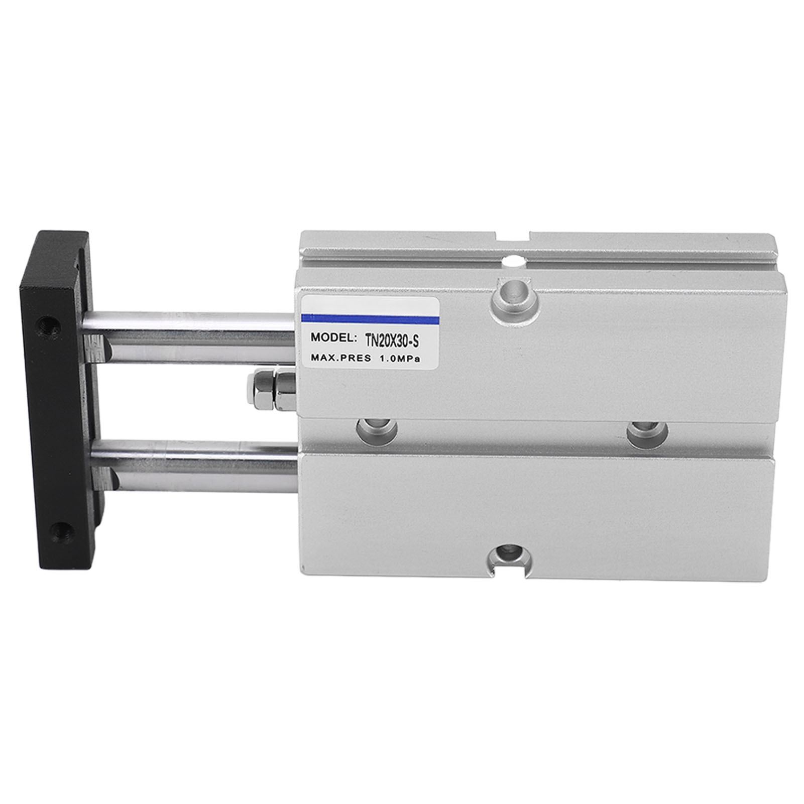 Doppeltwirkender Pneumatikzylinder, 2 Kolbenstangen, 30 Mm Hub, 20 Mm Bohrung, 0,1–1,0 Mpa, 2 Achsen, Druckluftantrieb