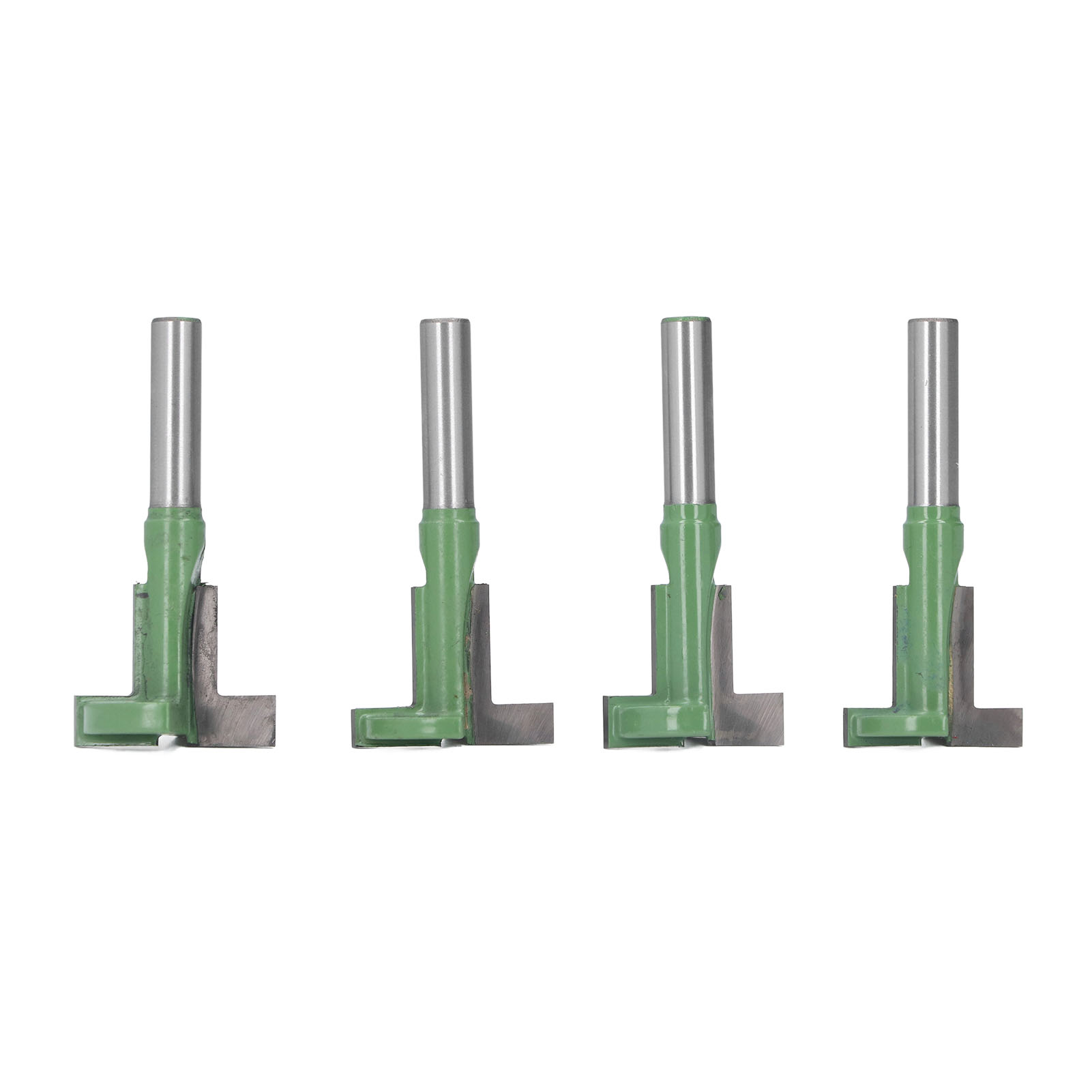 4 T-nutfräser, Hartmetallfräser, 45 Mm Stahl, Gerader Schnitt, Holzbearbeitungswerkzeuge, 4er-set