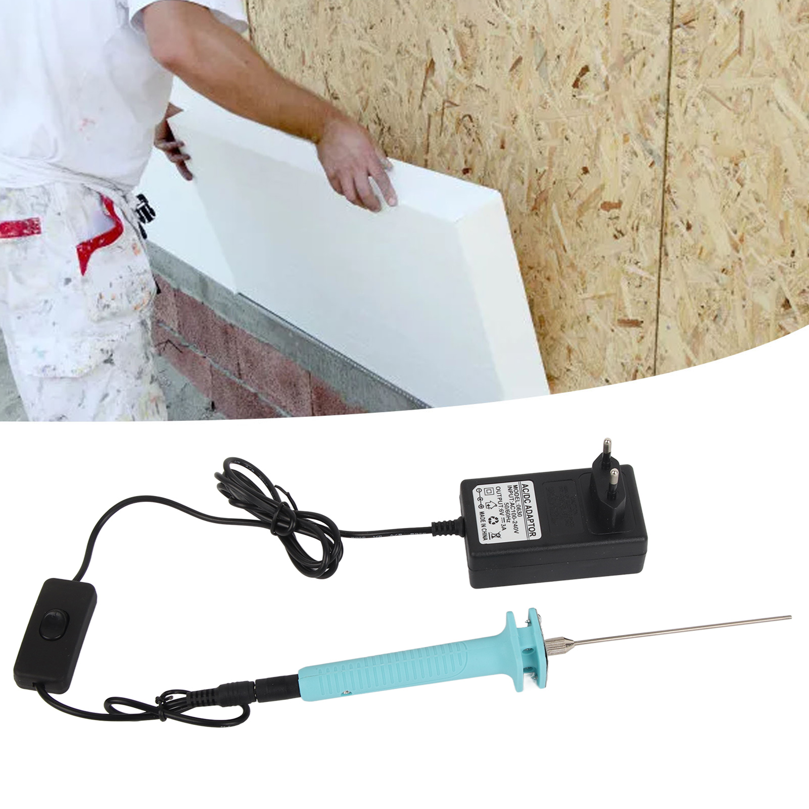 Elektrischer Schaumstoffschneider Mit Thermostift, Heißdrahtstift 100-240v Eu-stecker, Heißmesser Für Platten, Folien, Schränke