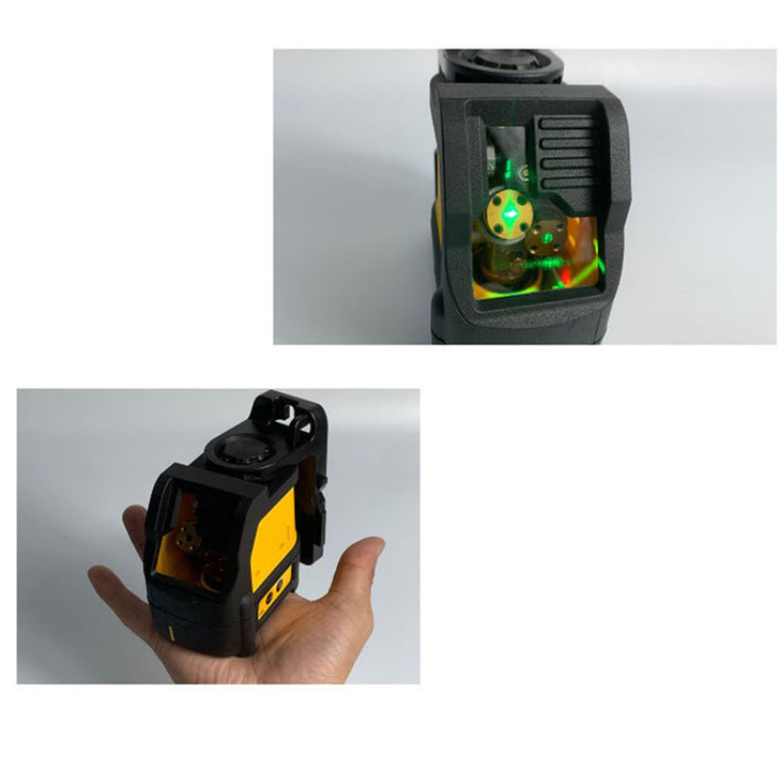 Hochpräziser 2-linien-grünkreuzlaser, Kunststoffgehäuse, Grünes Laserstrahl-messgerät Für Baustellen