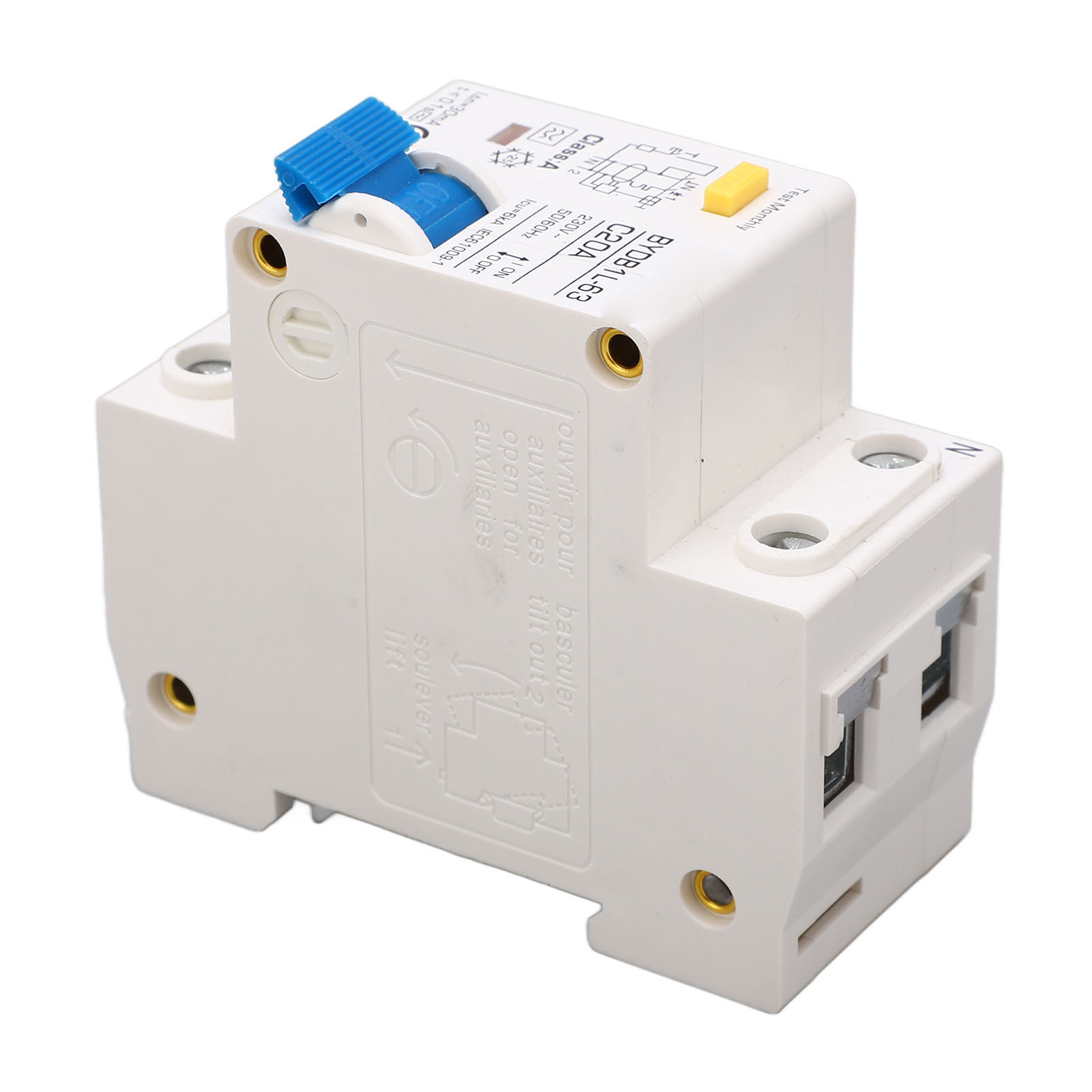 30 Ma Typ A 1p 230 V 20 A Fehlerstromschutzschalter, Din-schienen-fehlerstromschutzschalter, Kleiner Modularer Leistungsschalter