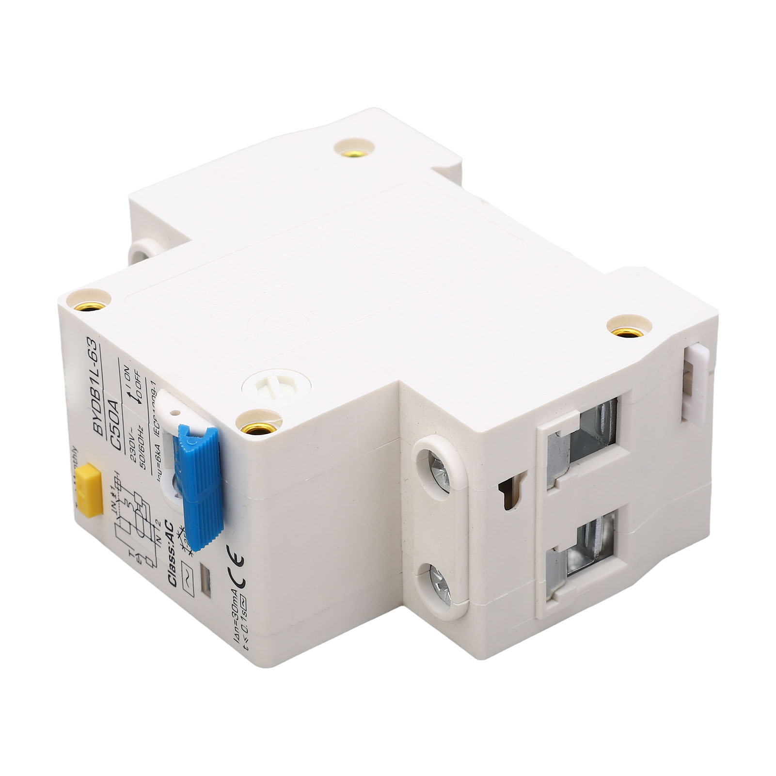 1p+n 50a 230v Ac Leitungsschutzschalter Mcb Fehlerstromschutz Din-schienenschalter Sicherheit