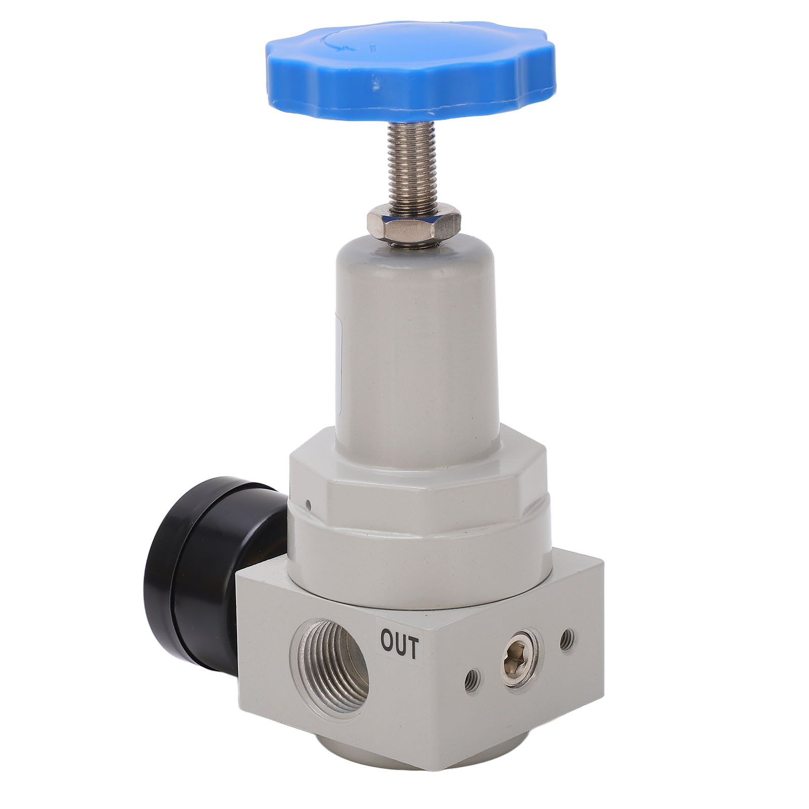 Automatischer Luftdruckregler Mit Manometer, Überdruckventil Aus Aluminiumlegierung, Modell Qtyh-15, 0,15-4,0 Mpa, Präziser Druckregler Für Industrielle Anwendungen.