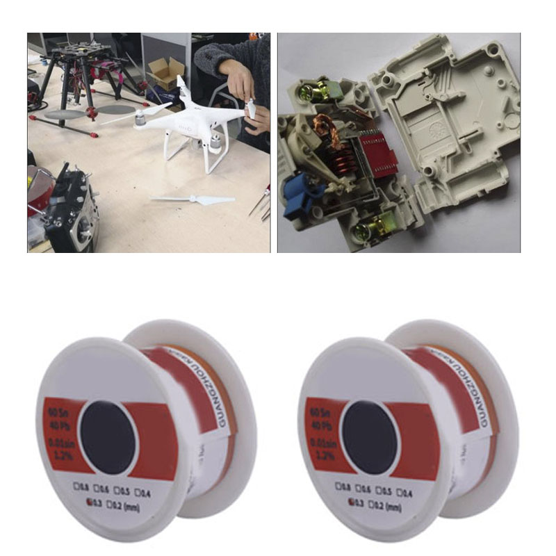 Set Mit 2 Rollen 0,5 Mm Lötzinndraht, Je 50 G, Rückstandsarm, Stabil, Für Leds, Computer, Elektroniklöten
