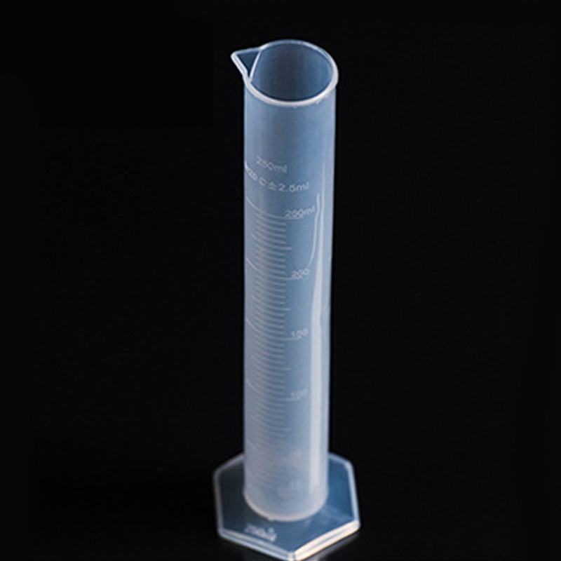 250 Ml Messzylinder Aus Transparentem Kunststoff, Großes Fassungsvermögen, Gut Ablesbare Skala, Messinstrument Für Labor Und Experimente.