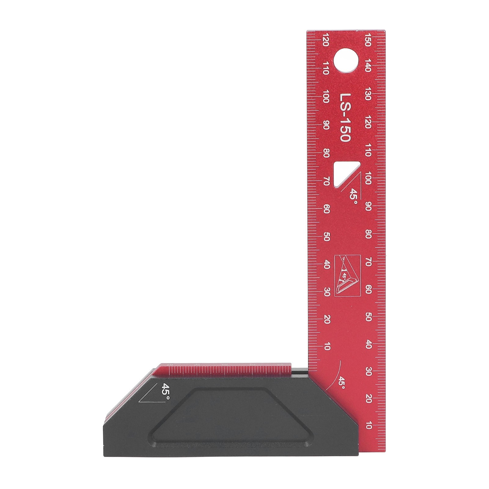 150-mm-doppelwinkel (45°) Für Schreiner, Mess- Und Anreißlineal Für Schreiner, Präzises Holzmarkierungswerkzeug, 15-cm-winkelmesser