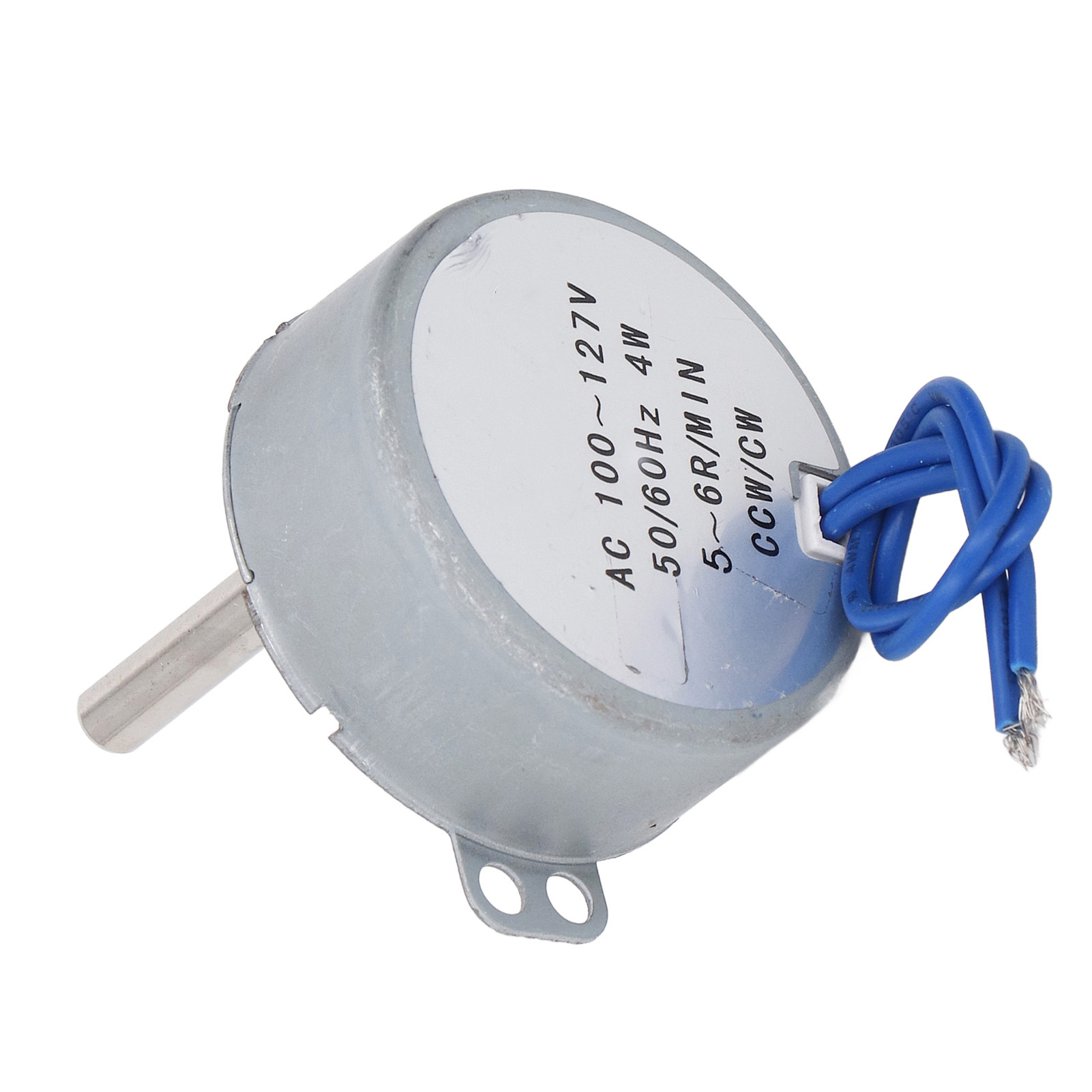 Synchronmotor 100–127 V Ac, 5–6 U/min, 4 W, 6,5 Mm Wellendurchmesser, 28 Mm Länge, Rechts-/linkslauf, Universell Einsetzbar