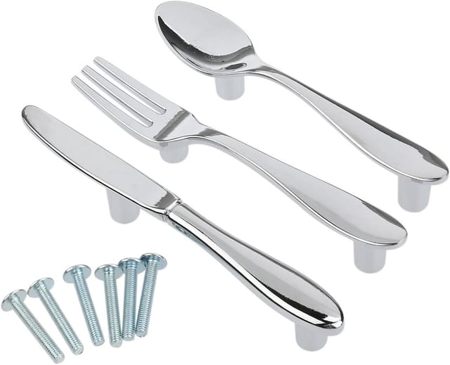 3 Stücke Messer Löffel Gabel Küche Schrank Schublade Schrank Pull Hülse Knöpfe