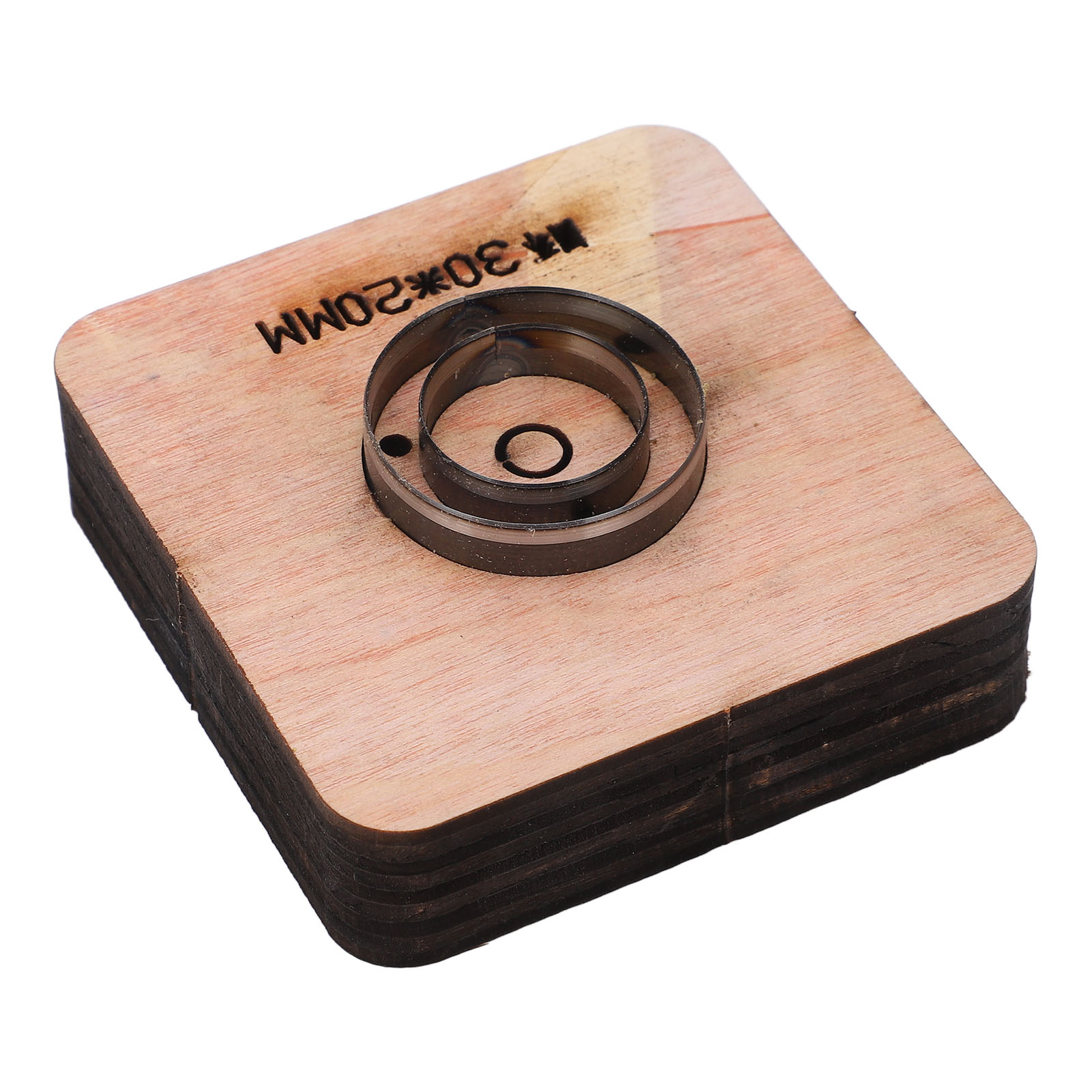 Kreisschneider Mit Holzsockel, Ledergravurstempel, Bastelform, Flachschneidwerkzeug, Diy-set.