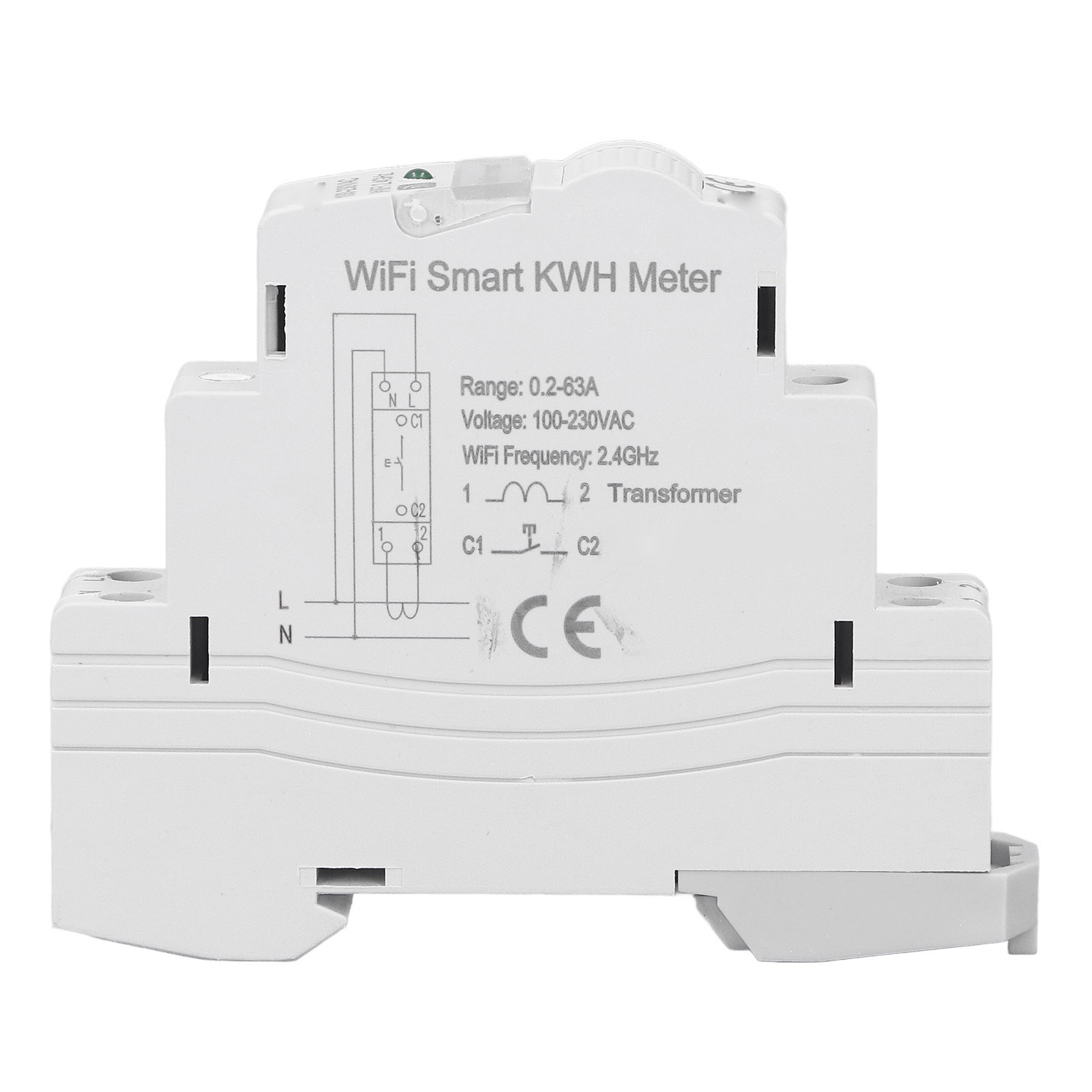 Atms1603 Intelligenter Energiezähler, Ac 100-230v Haushaltsstrommonitor, App-steuerung, Genaue Kilowattstundenmessung.