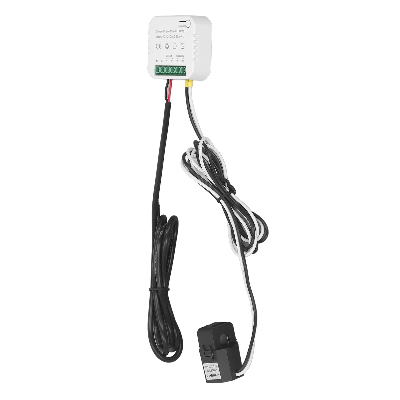 Intelligenter Wlan-energiezähler Mit Steckdose, Echtzeit-verbrauchsüberwachung, Fernsteuerung Per App, Spannungsüberwachung 90–250 V Ac