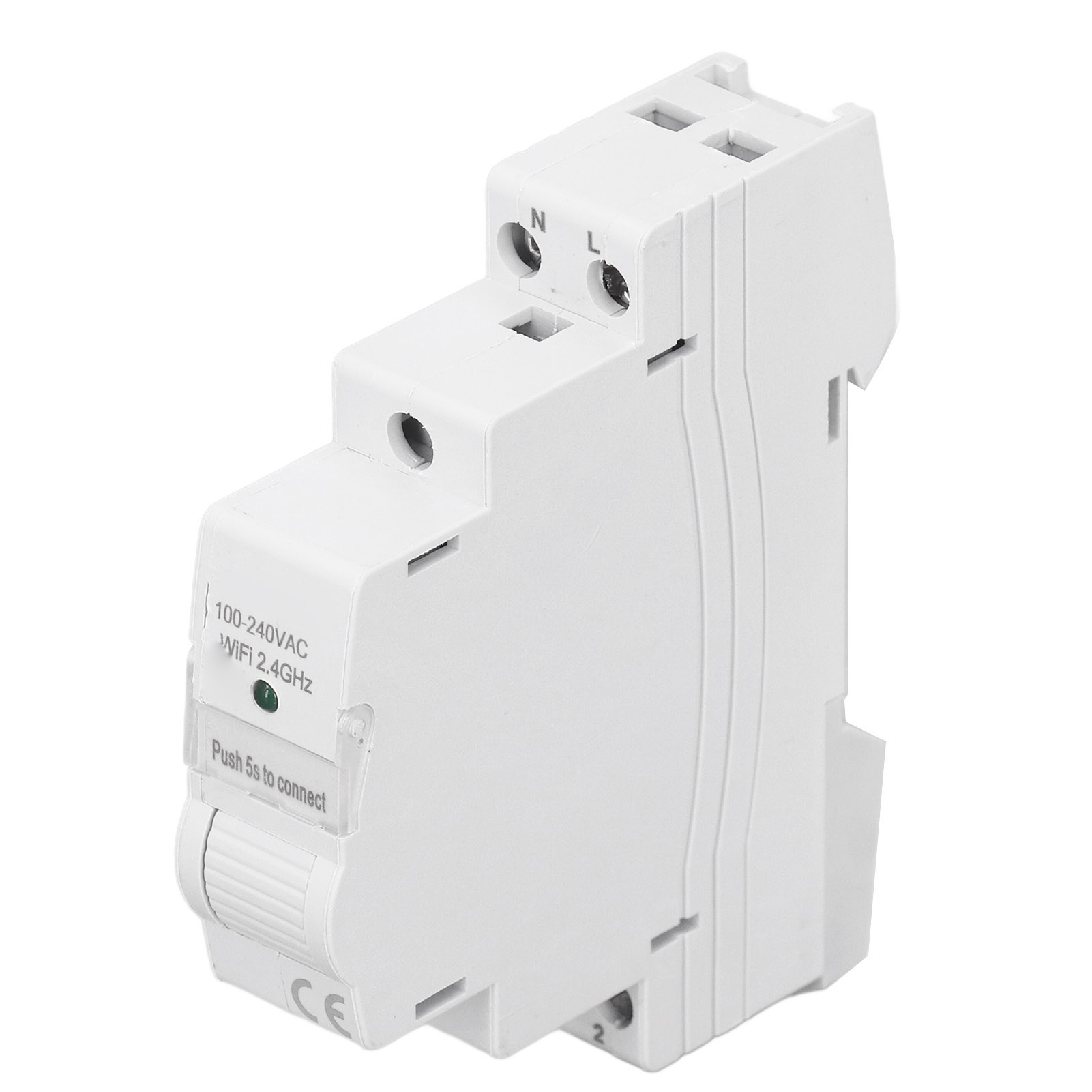 Intelligenter Wlan-energiezähler, Echtzeitmessung Von Spannung, Strom Und Leistung, Einphasig, 1 Modul, Wechselstrom 100–240 V, Elektrische Steuerung