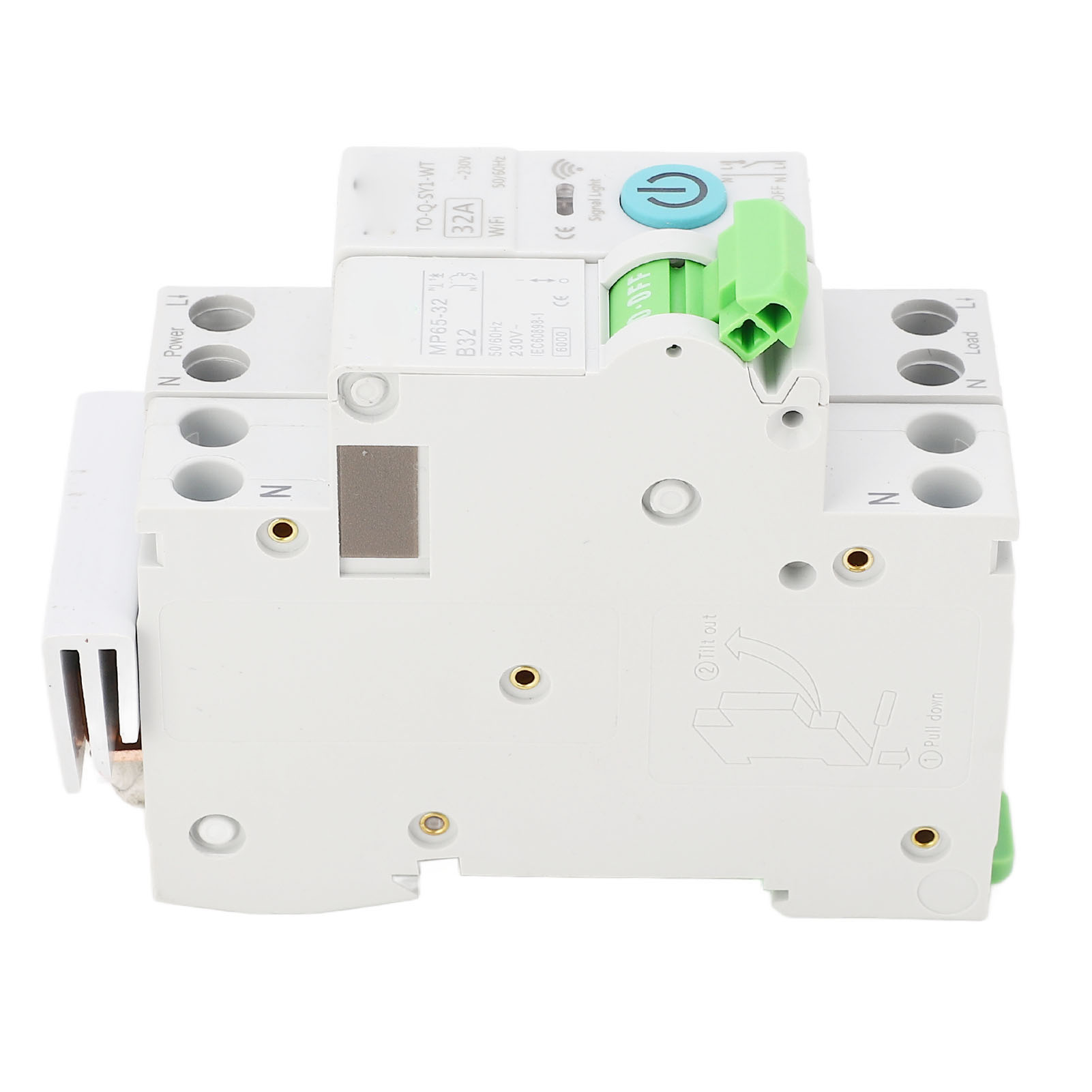 Wifi 1p+n 32a 230v Ac 6ka Leitungsschutzschalter, Zeitverzögerungsrelais, Mcb-fernbedienung, Schutzschaltung, Fernbedienung