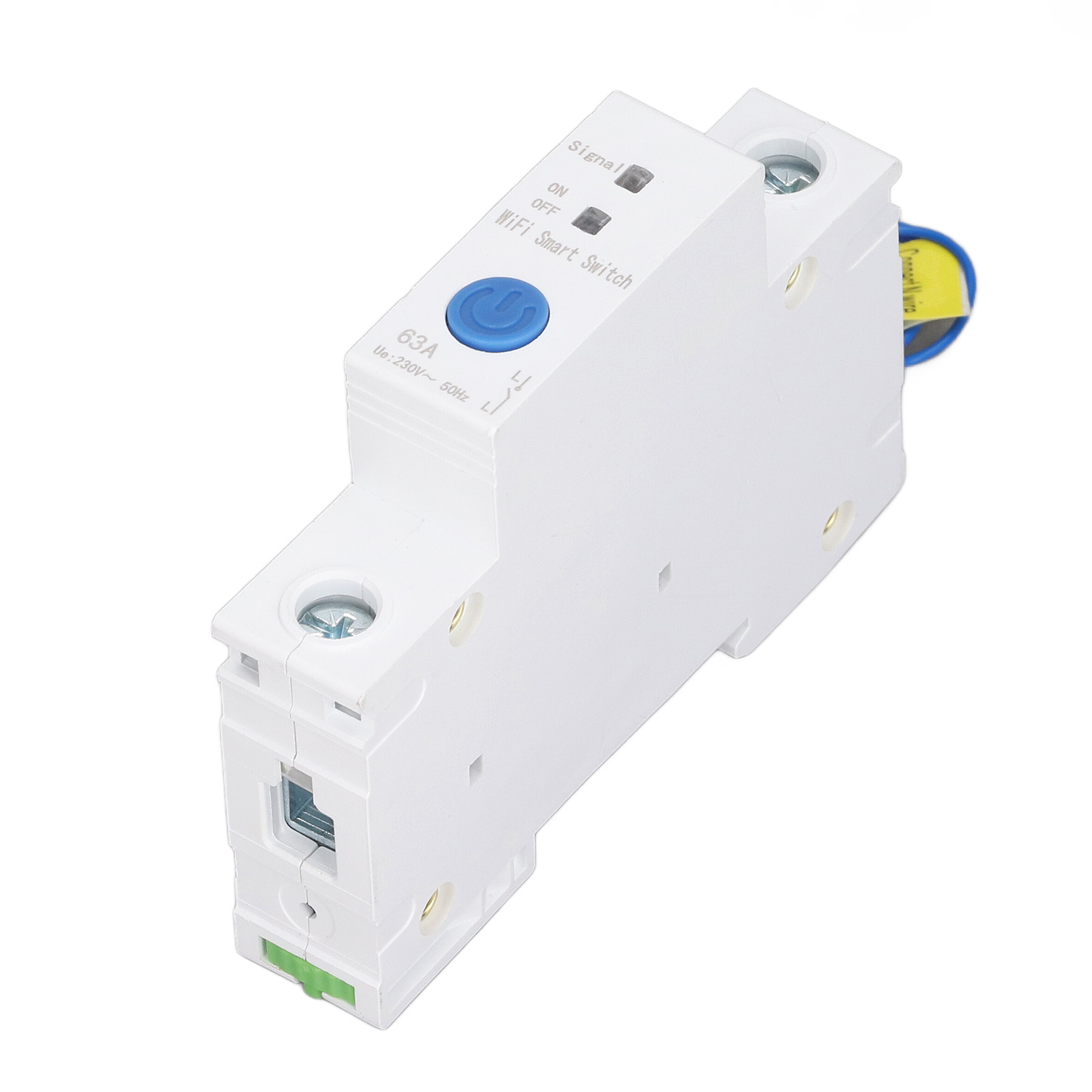 1-poliger Din-schienen-fehlerstromschutzschalter Mit Wlan-anbindung, App-fernsteuerung, Relais-timer, 230 V Ac, 63 A, Intelligenter Schutzschalter