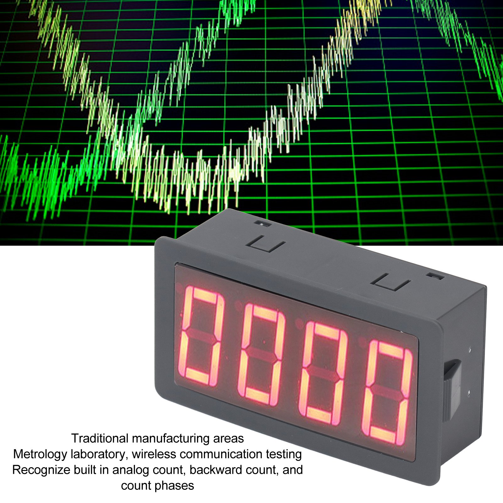 Hochfrequenter 100khz Led-digitalzähler, Countdown-timer Mit Integriertem Relais, Dc8-24v Stromversorgung, Intelligentes Frequenzmessgerät Für Die Industrie.