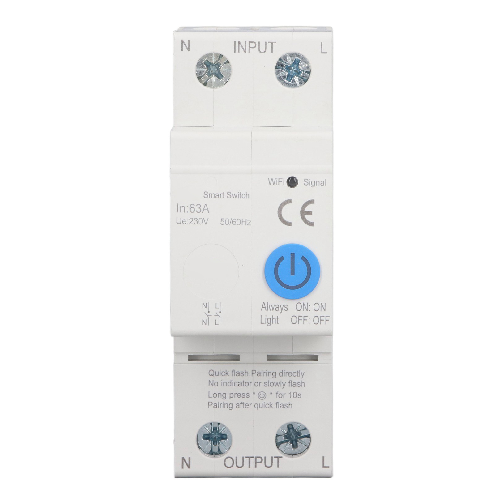 Intelligenter Zigbee 2p 63a-leistungsschalter Mit App-fernsteuerung Und Sprachsteuerung, Ac230v-leistungsmessung