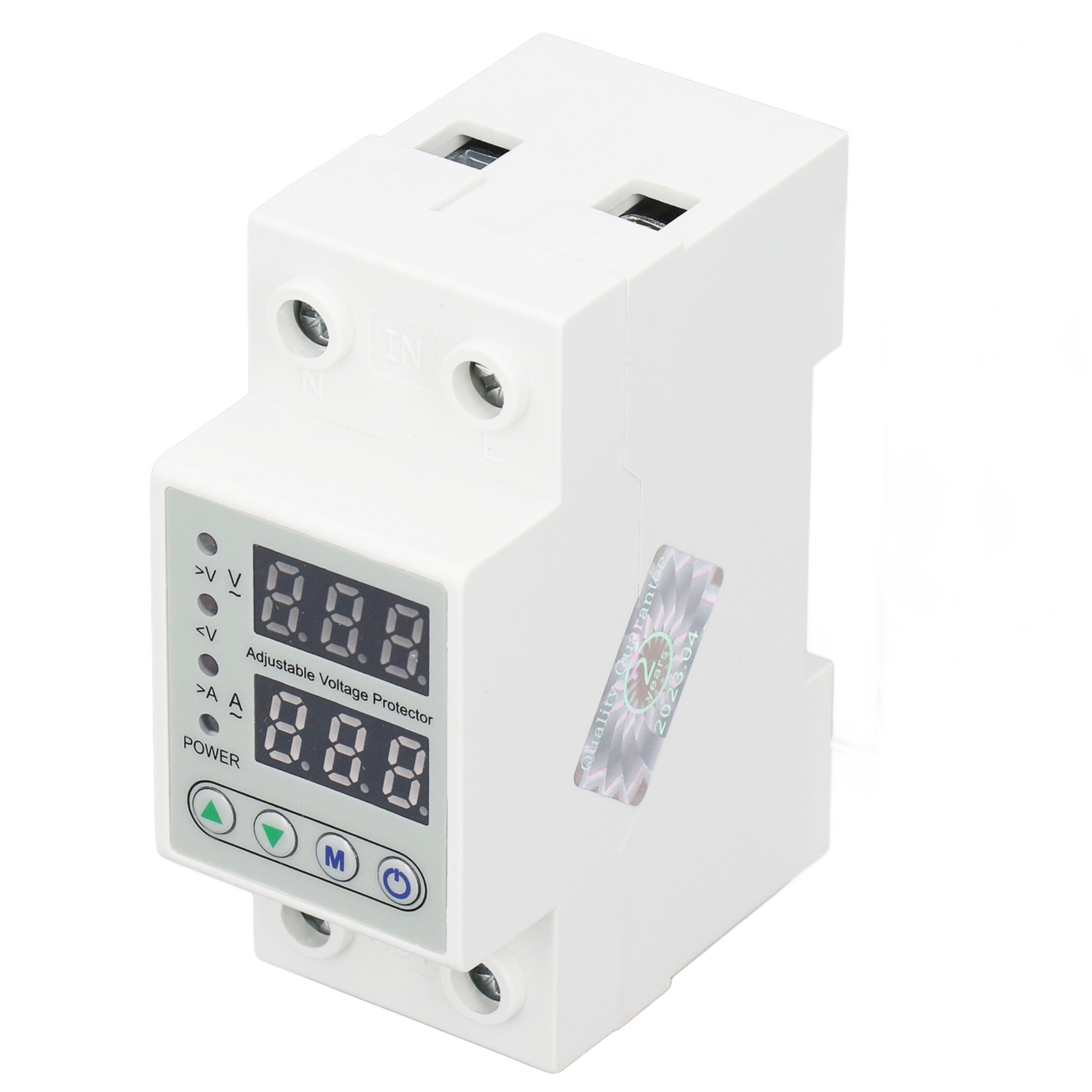 Ac220v 63a Spannungsschutzrelais Mit Digitalanzeige, Automatischer Über-/unterspannungsabschaltung, Automatischer Rückstellung, 2-polige Sicherheitsvorrichtung