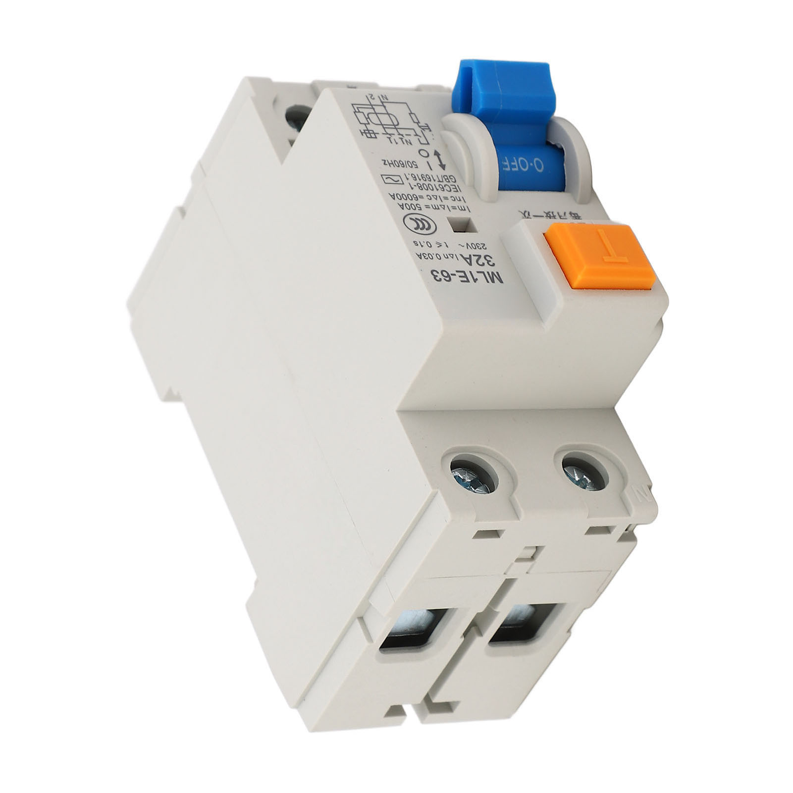 Miniatur-leistungsschalter 1p+n 32a 230v, Kleiner Differenzialstrom, Flammhemmendes Pc-gehäuse, Kompakter Leistungsschalter Zum Schutz Vor Leckströmen, Für Den Hausgebrauch.