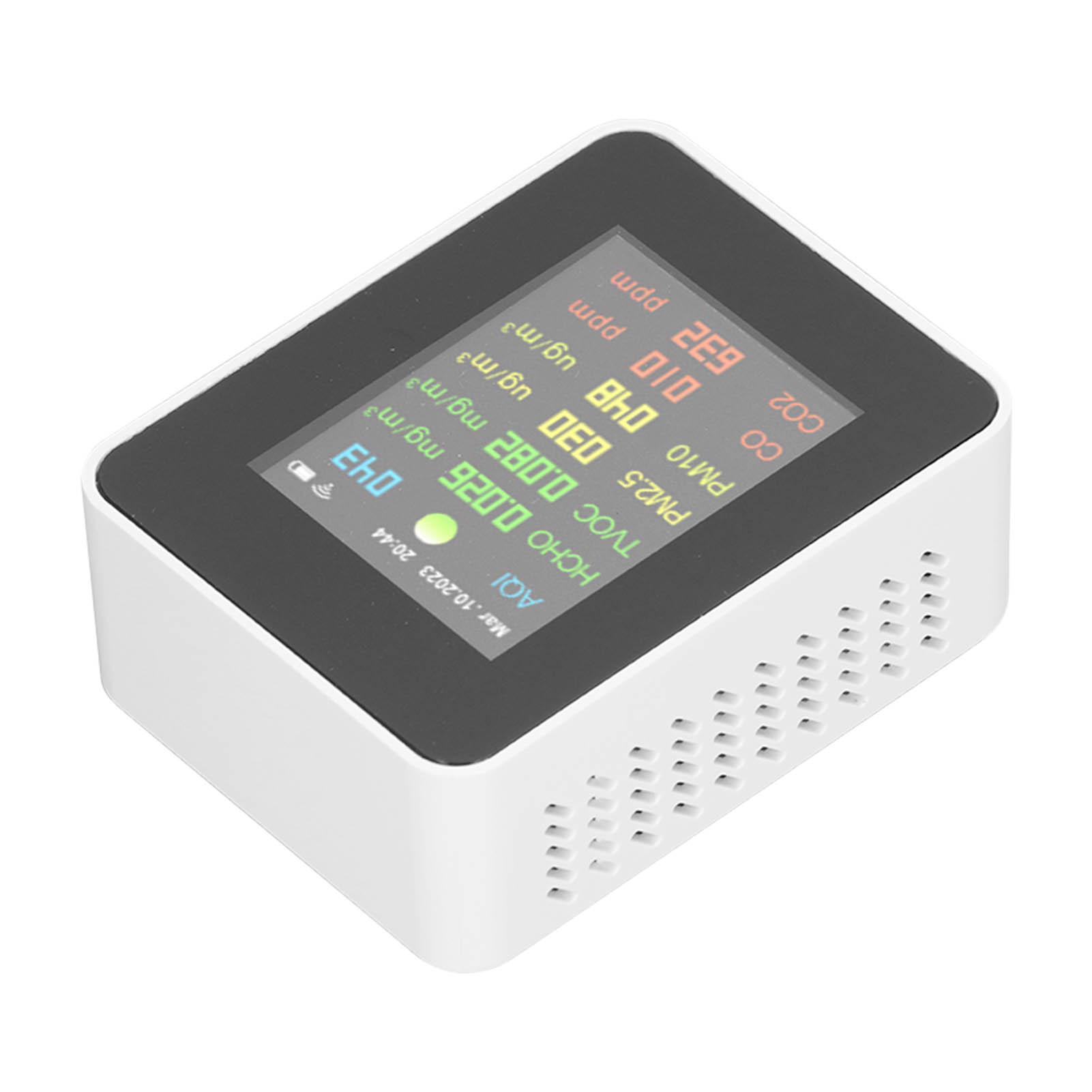 9-in-1 Wifi-luftqualitätsdetektor, Innenraummonitor Mit Farb-lcd-bildschirm, Multifunktionales Digitales Heimtestgerät, Präzise Partikelmessung, Intelligenter Sensor, Digitalanzeige, Gerät Zur Atmosph