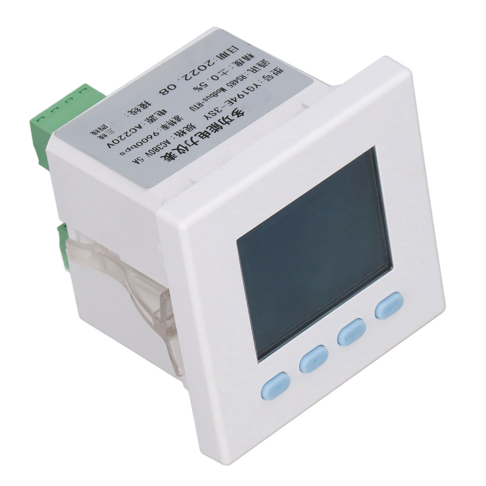 Dreiphasen-stromzähler Mit Weißem Lcd-display, Präziser Verbrauchsanzeige, 220 V Wechselstrom, Multifunktional