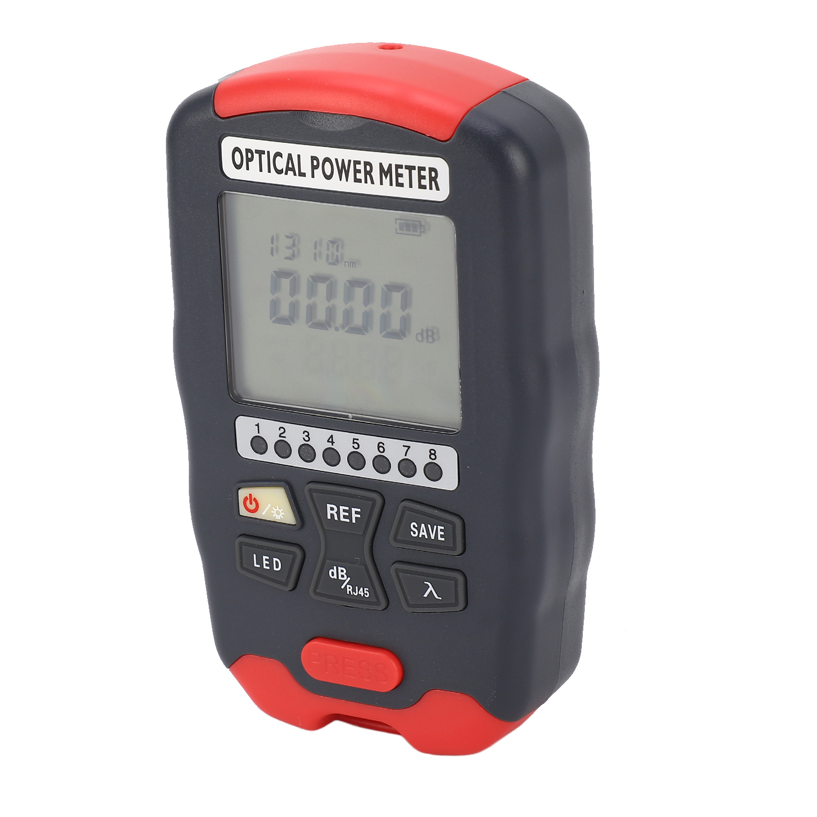 Optisches 3-in-1-leistungsmessgerät, Schnell Reagierender Led-rj45-tester, Glasfasermessung Von -70 Bis +10 Dbm, Empfindliches Netzwerkmessgerät