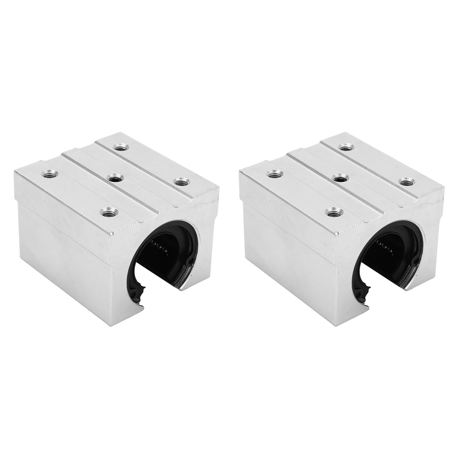 Satz Mit 2 Sbr25uu Linearführungen Aus Aluminiumlegierung, Verschleißfeste Gleitblöcke Für Industrielle Bewegungen