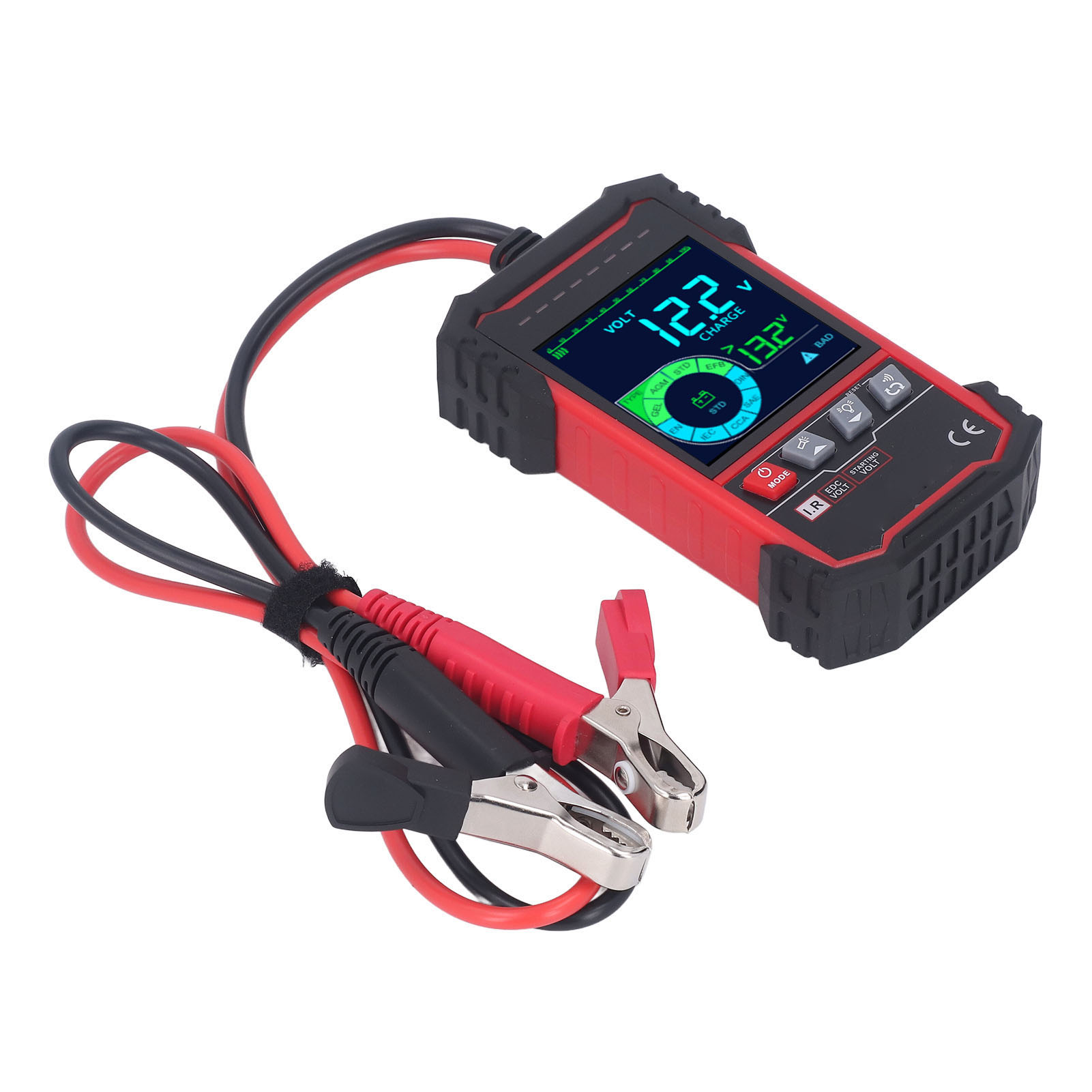 12v/24v 100–1999 Cca Autobatterietester, Last- Und Lichtmaschinenanalysator Für Lkw Und Boote, 3,2-zoll-bildschirm