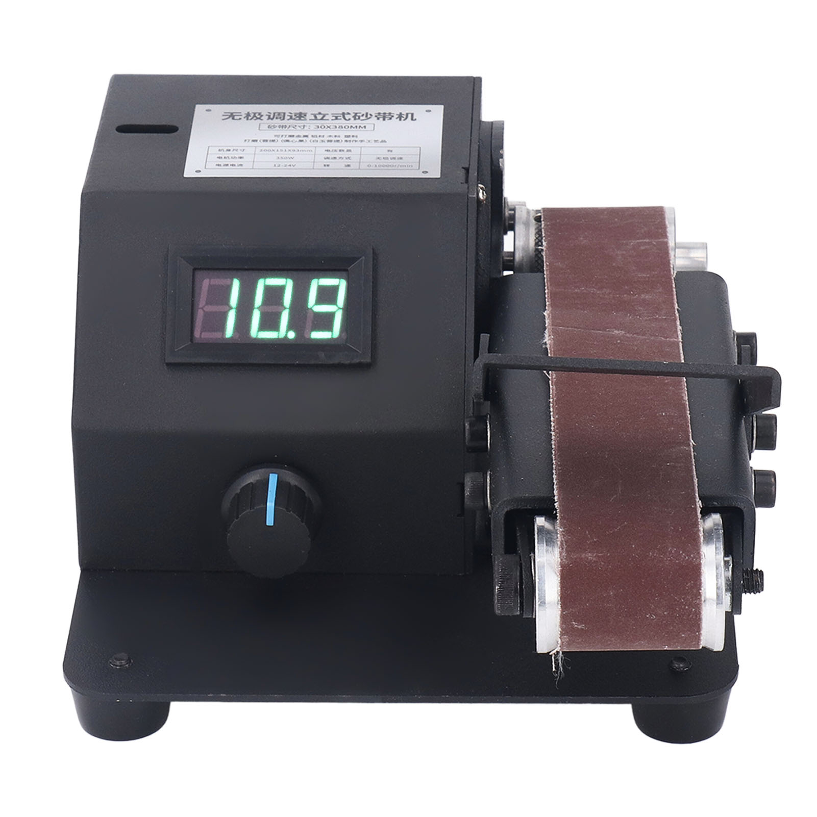 Digitaler Bandschleifer Mit Digitalanzeige, Elektrischer Schleifer Zum Polieren Und Schleifen, 110–240 V Eu-stecker, Professionelles Schleifwerkzeug