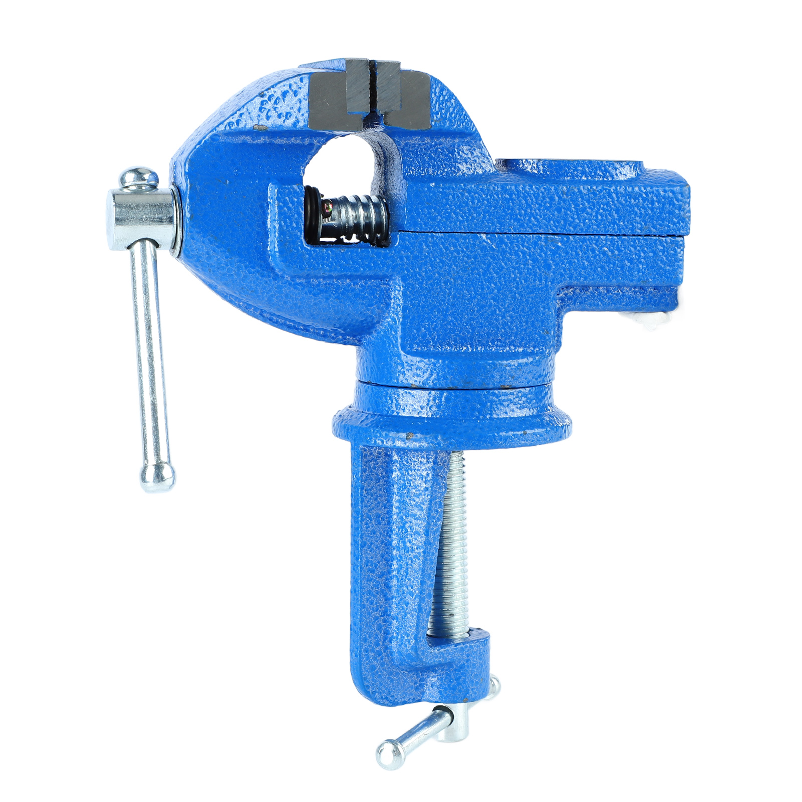 Hochleistungs-schraubstock (50 Mm) Mit Hochfesten Backen, 360°-drehung, Universeller Tischklemme, 50 Mm/2 Zoll (1,5 Kg), Blau