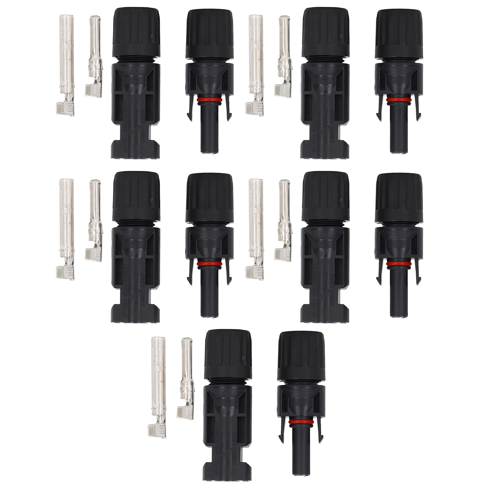 Wasserdichter 5-paariger Solarstecker (stecker/buchse) Gemäß Ip67, 1000 V 30 A Photovoltaik-modulkabel, Hochspannungsstecker Für Pv-systeme