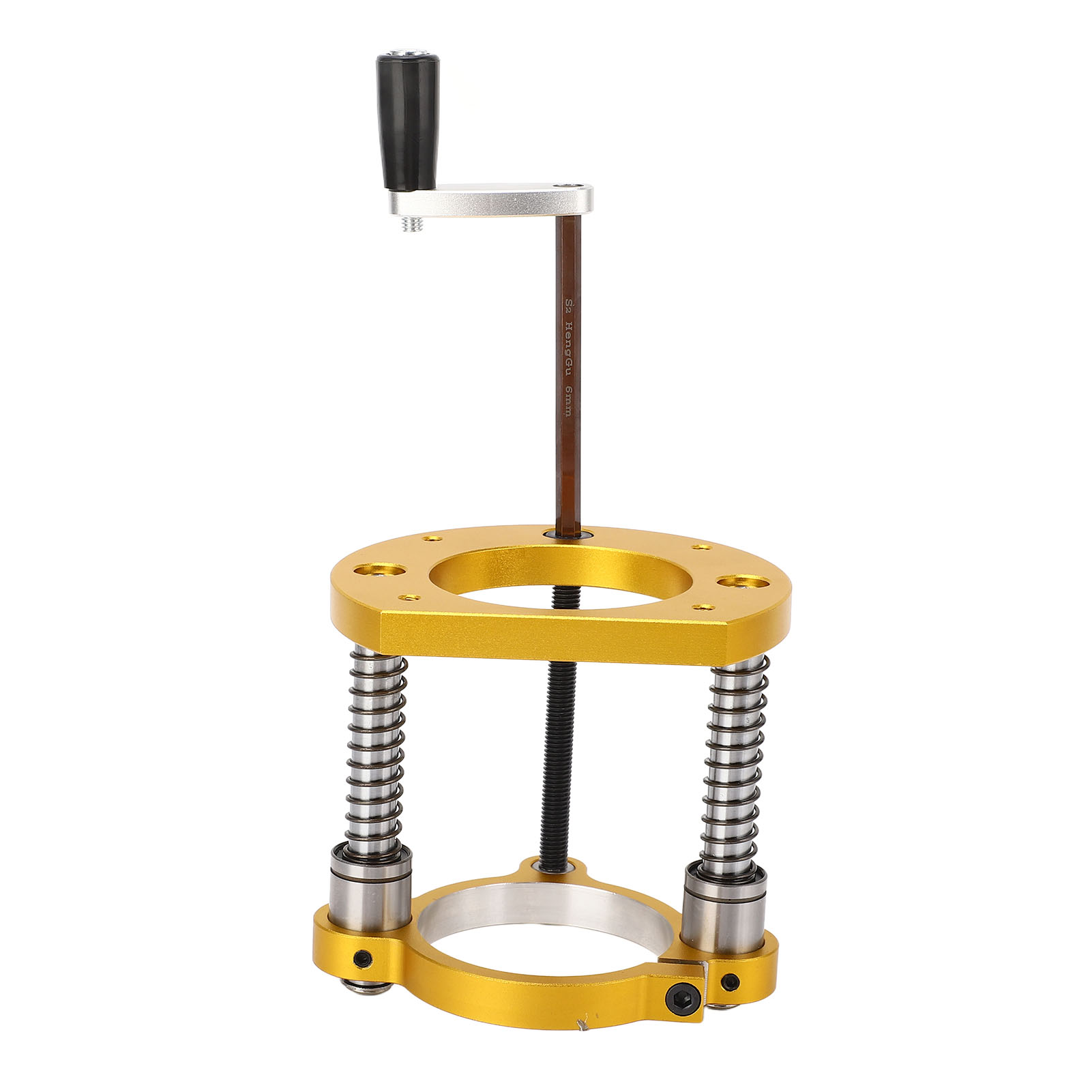 Frästisch Mit Hubsystem Aus Aluminium Und Edelstahl, Hubsystem Für Holzspindelfräse, Inklusive Griff, 65 Mm
