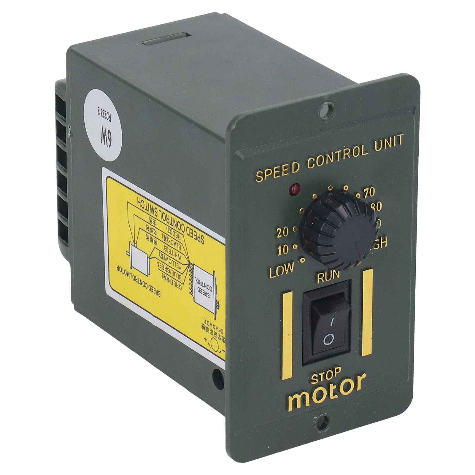 Einphasen-elektromotor 15w 220v Mit Drehzahlvariator, Reversiblem Getriebe, 1400 U/min, Inklusive Drehzahlregler, Für Industrielle Anwendungen.
