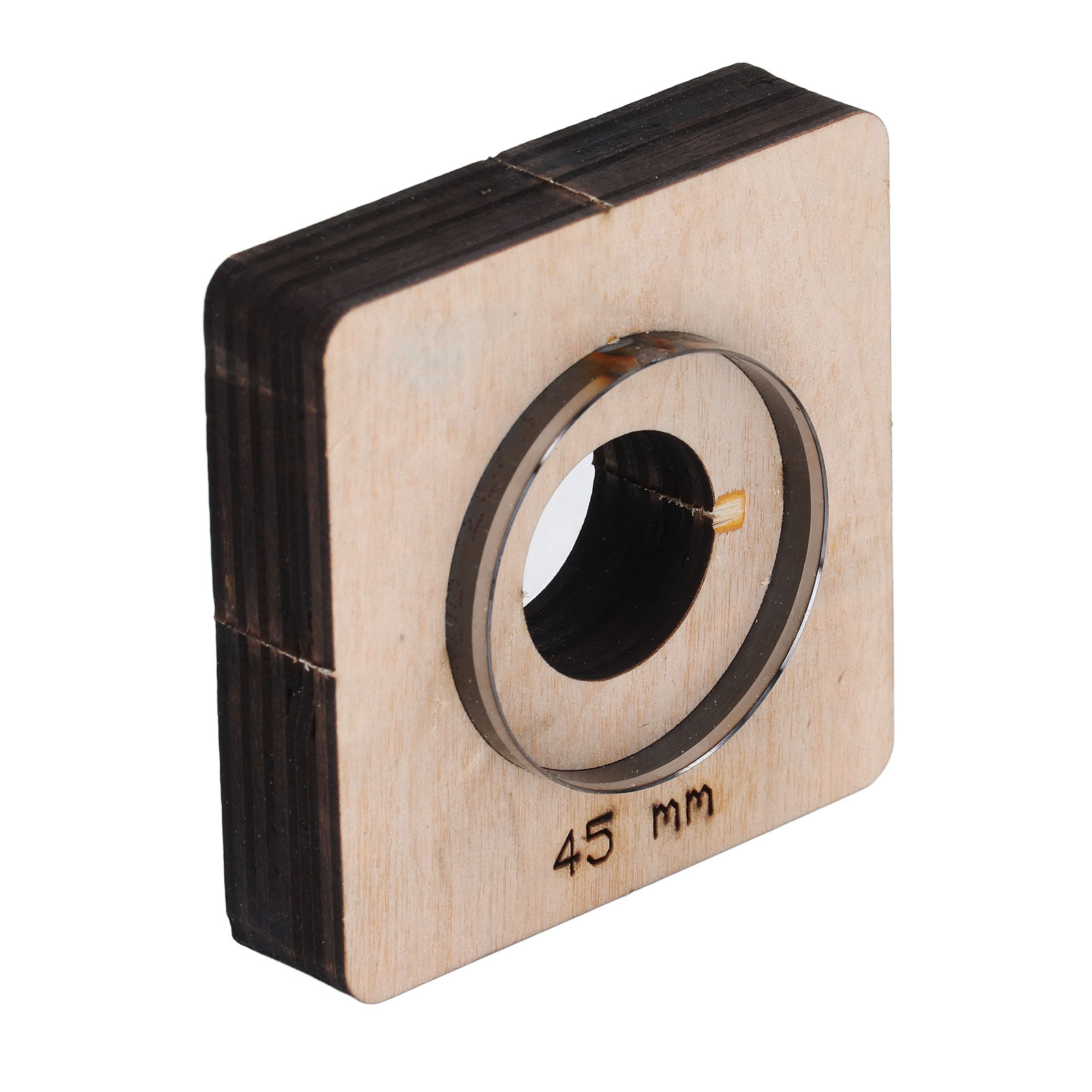 Diy-stanzschablone Zum Ausstanzen Von Metall Und Leder, Aus Legiertem Stahl Und Birkenholz, Bastelzubehör, Rund, 45 Mm Durchmesser