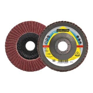 Fächerscheibe SMT 674 Ø 125 mm Körnung 60 mm gewölbt Stahl keramischer Korund