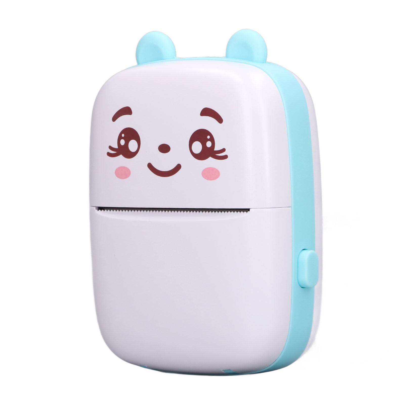 Mini-bluetooth-thermodrucker-set, Tragbar, Tintenlos, Für Etiketten, Aufkleber, Fotos, Kreativfunktionen, Blau