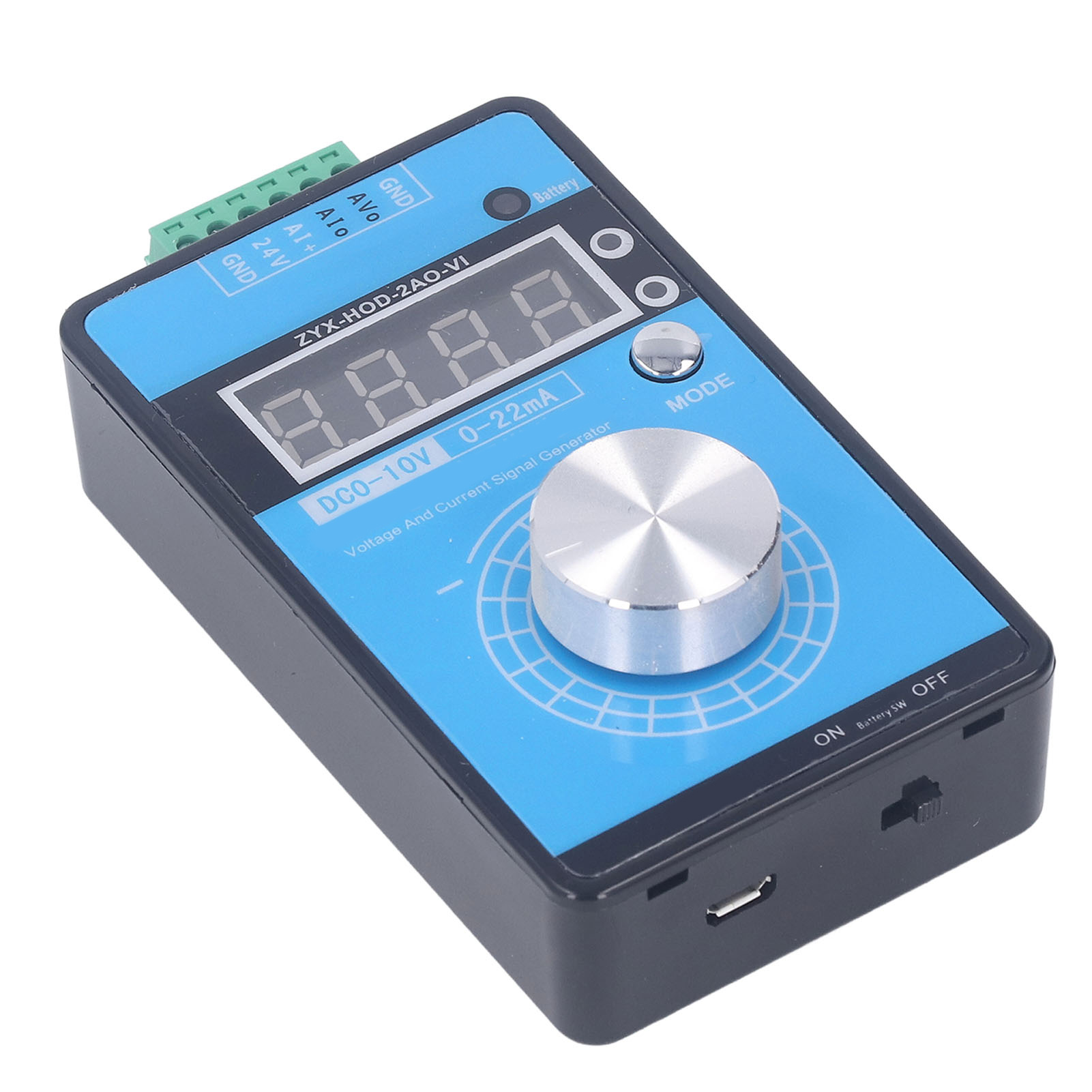 Analogsignalgenerator 0-10v 0-22ma, 24v Dc-stromsimulator, Spannungs- Und Stromkalibrator, Testmodul Für Automatisierung Und Industrie.